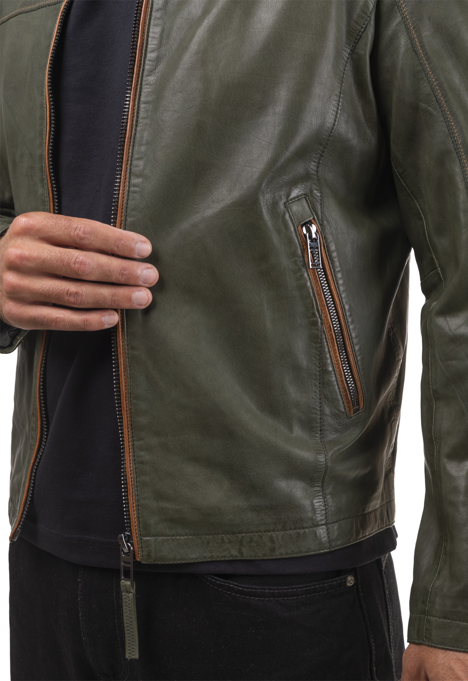 Blusão em pele Silvestre