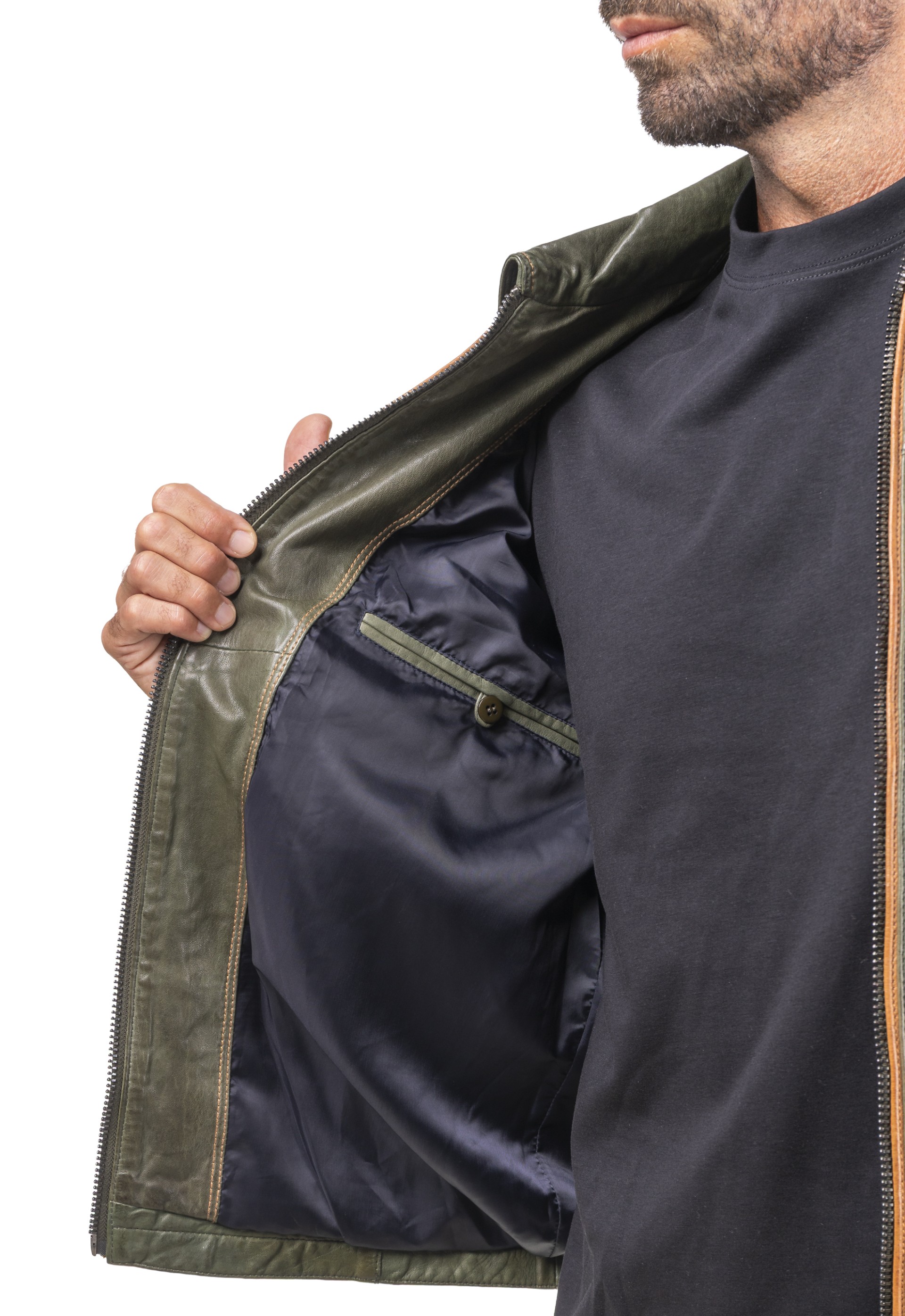 Blusão em pele Silvestre