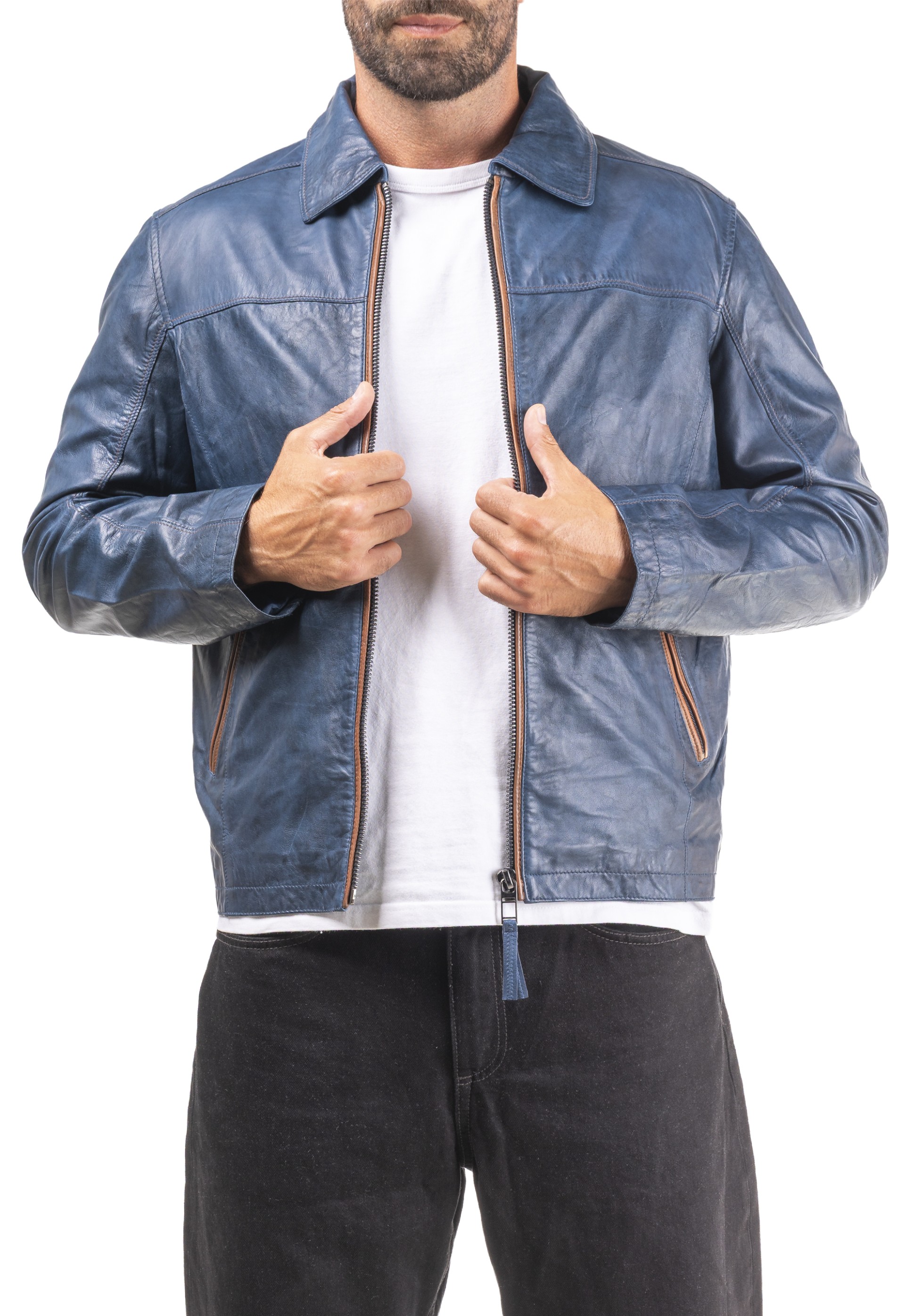 Blusão em pele Silvestre