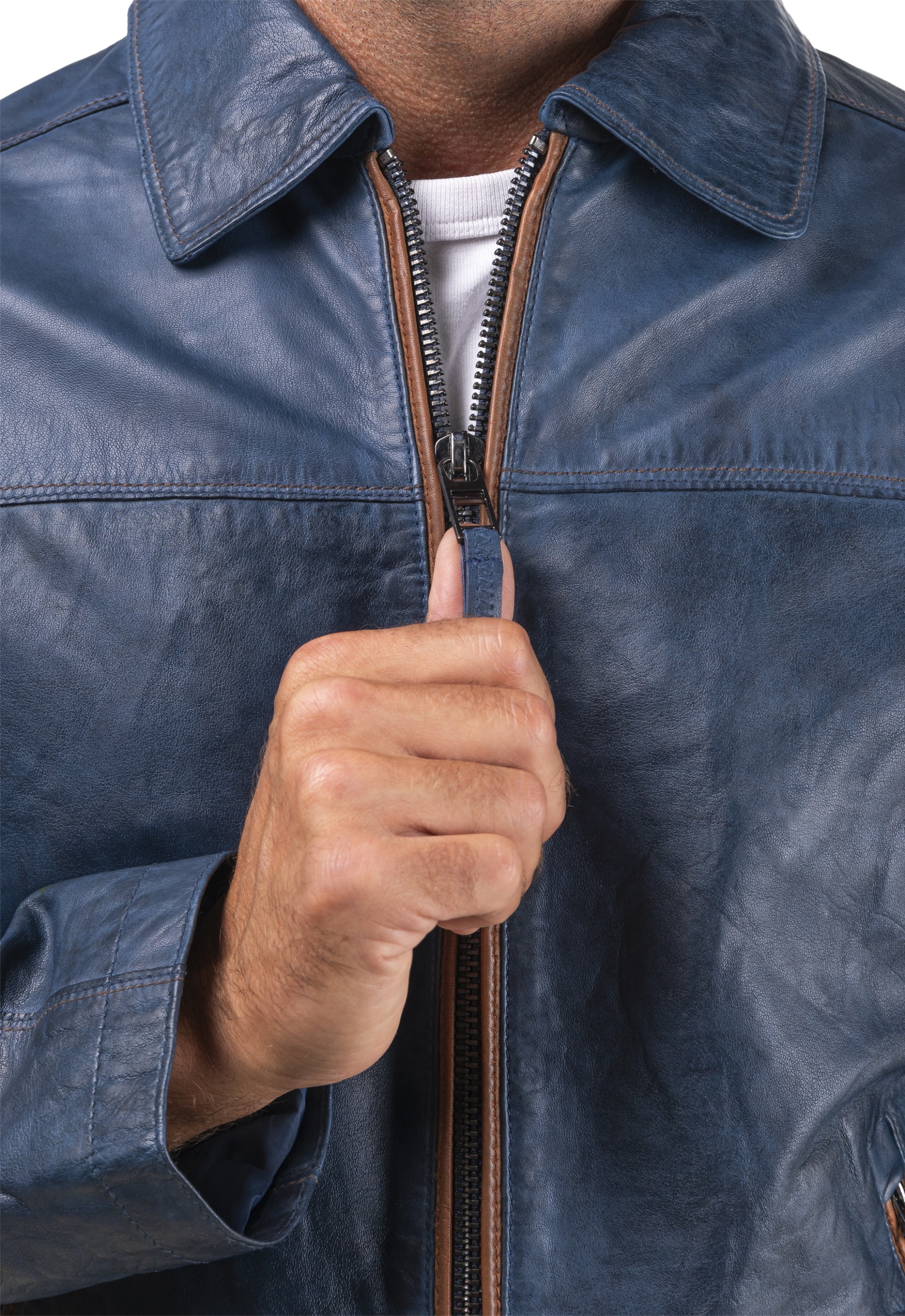 Blusão em pele Silvestre