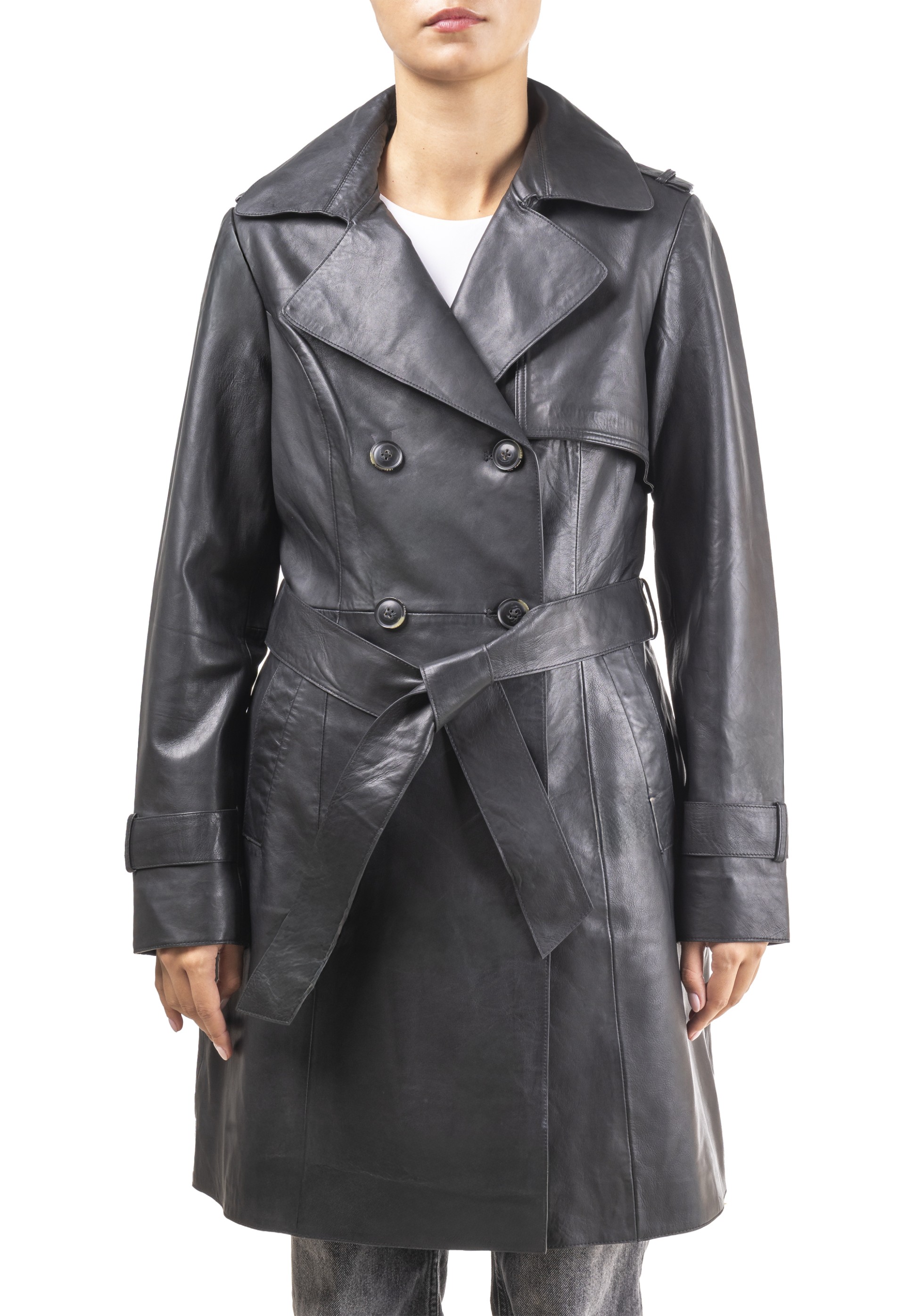 Gabardine em pele Sandra