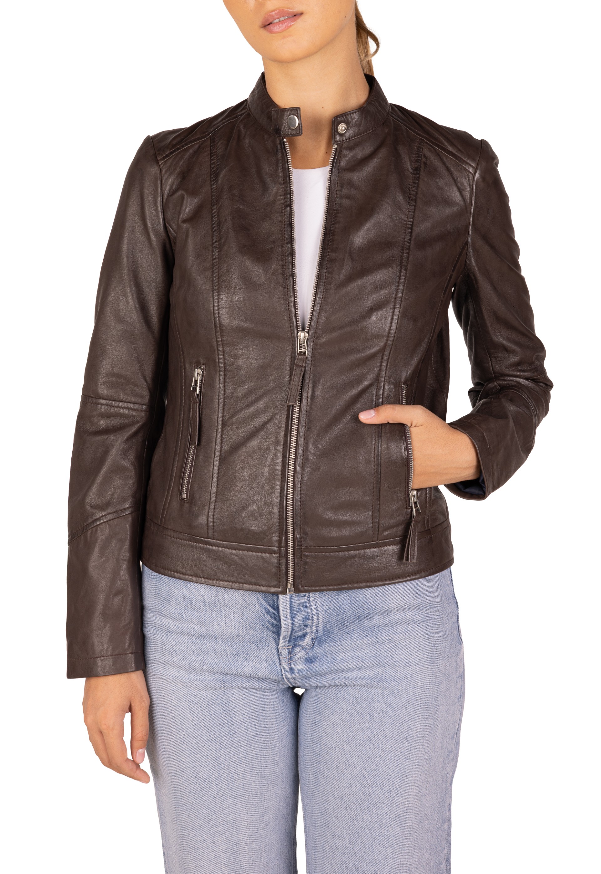 Blusão em pele Melícia