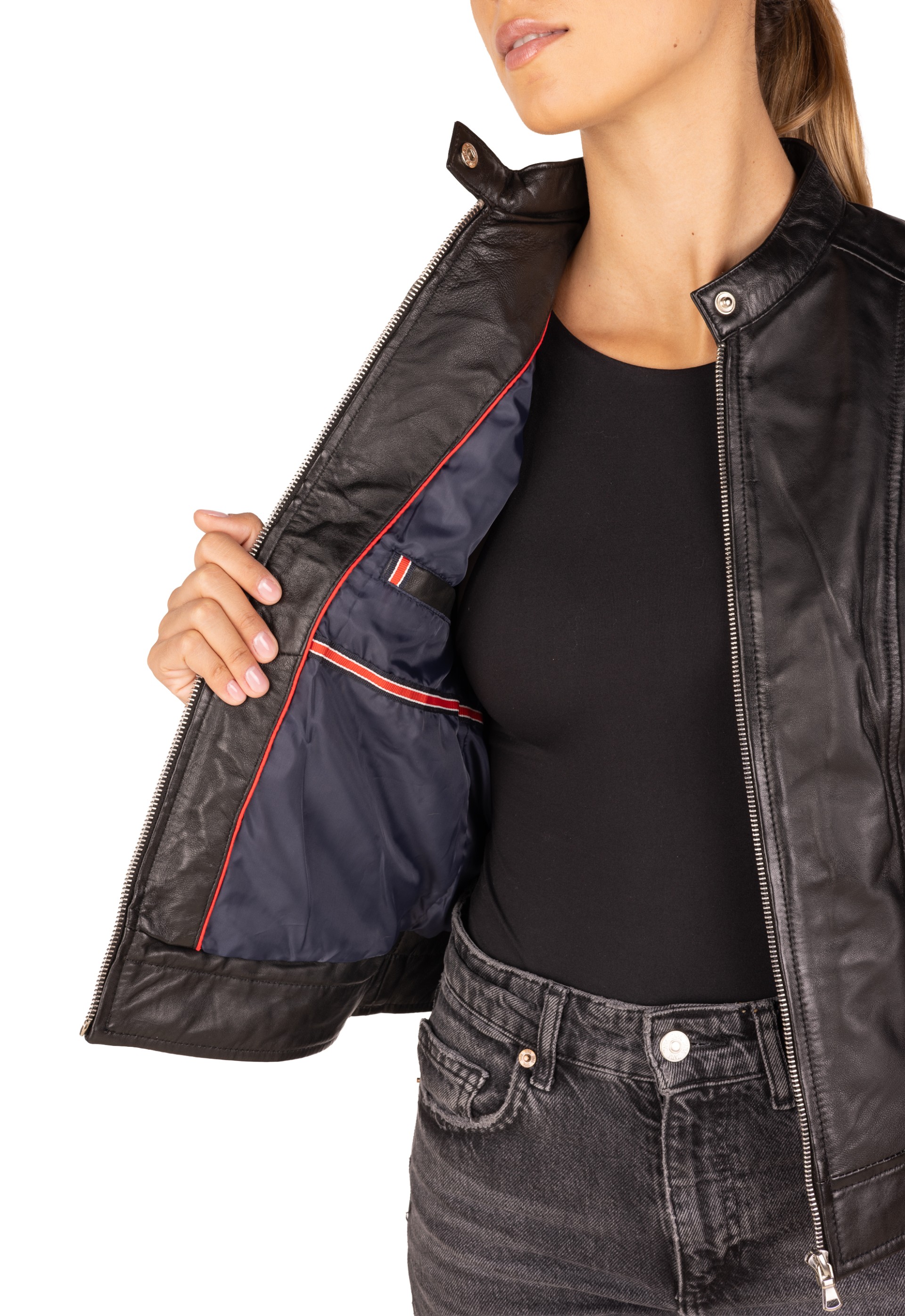 Blusão em pele Melícia