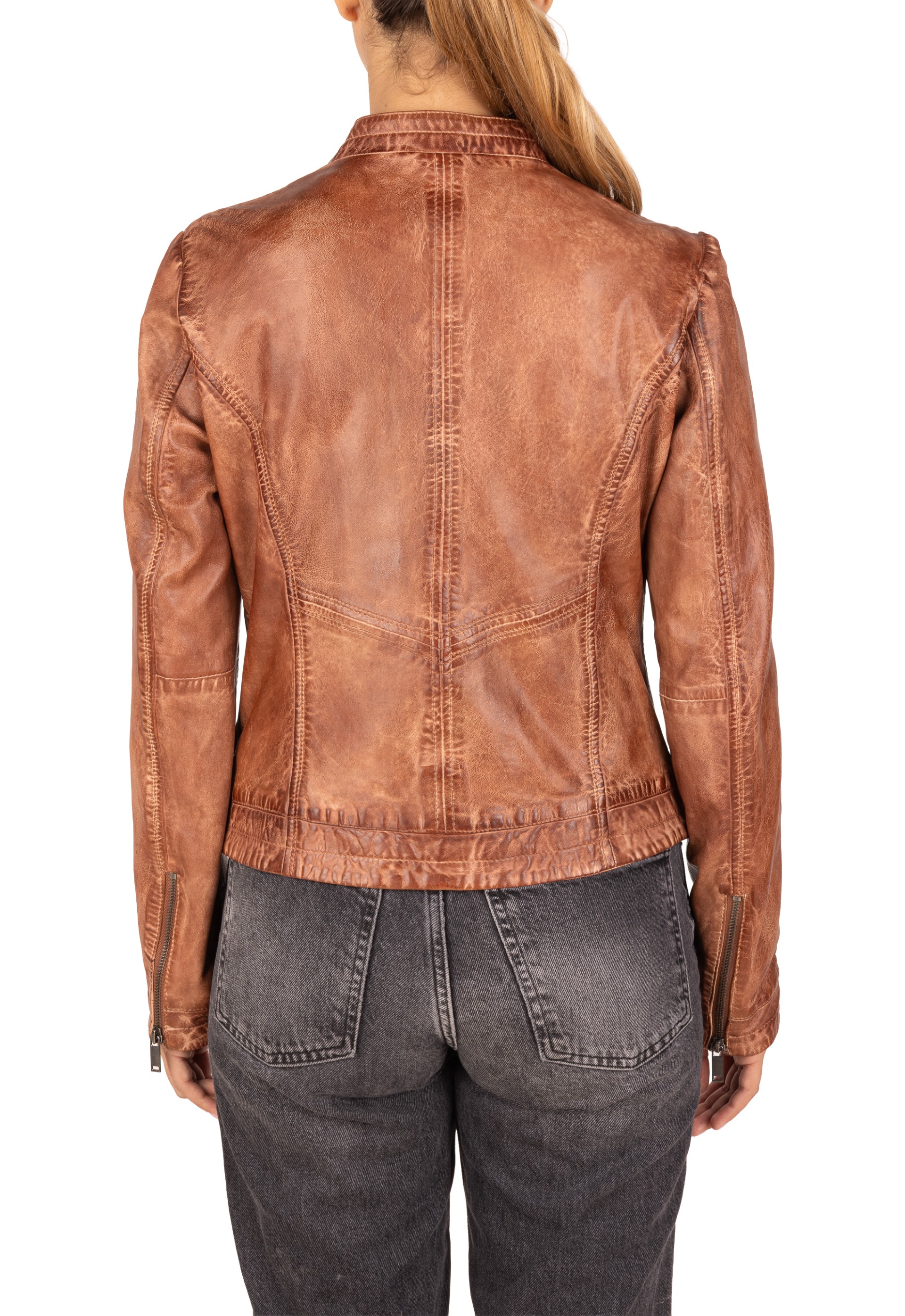 Blusão em pele Petúnia