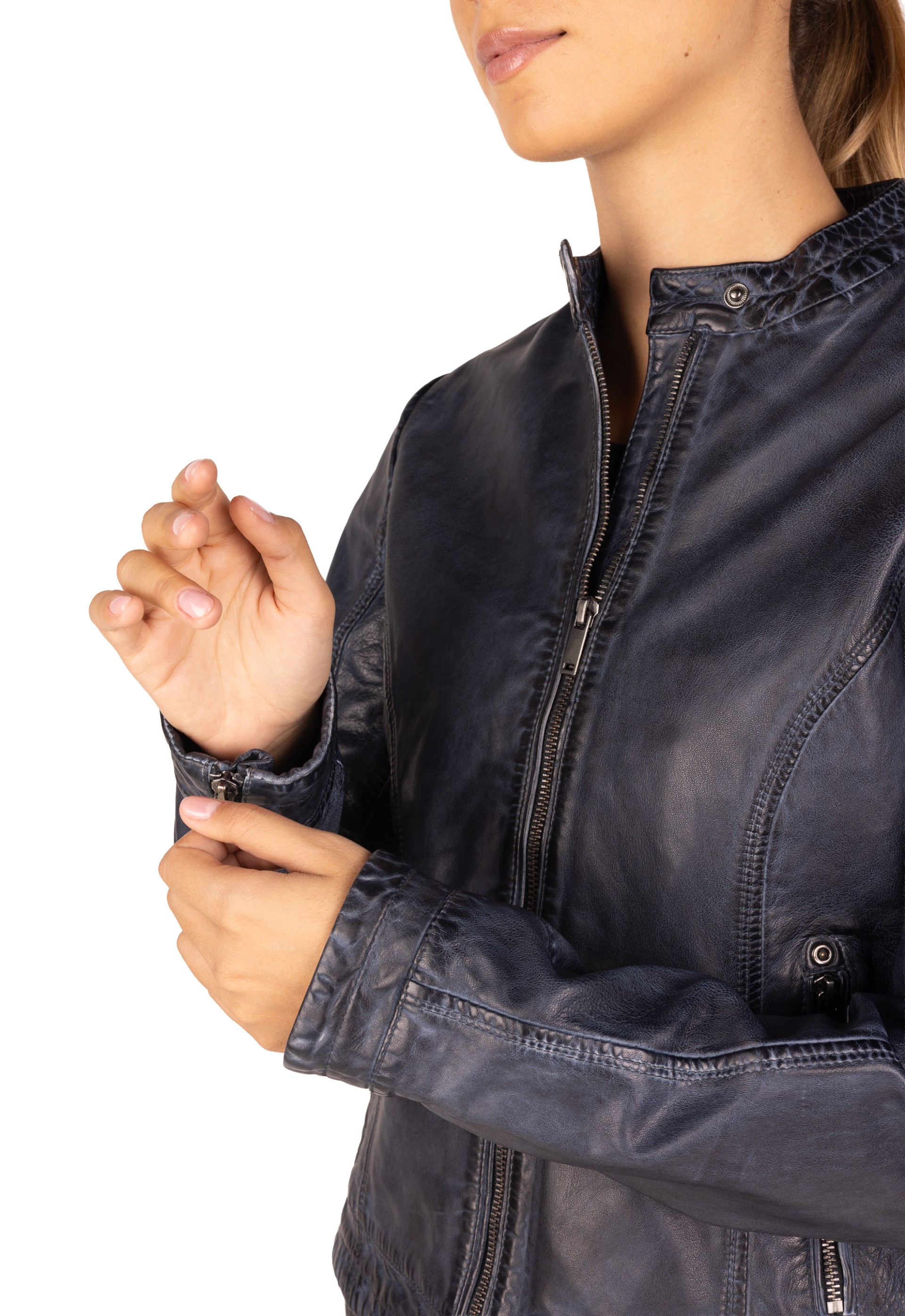 Blusão em pele Petúnia