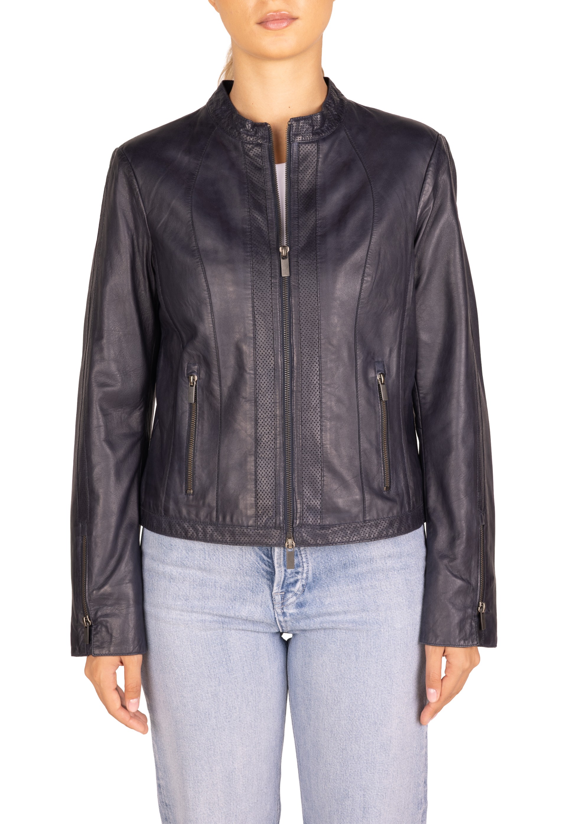 Blusão em pele Stefanie