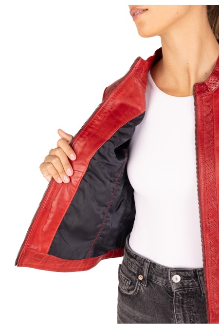 Bluso em pele Stefanie