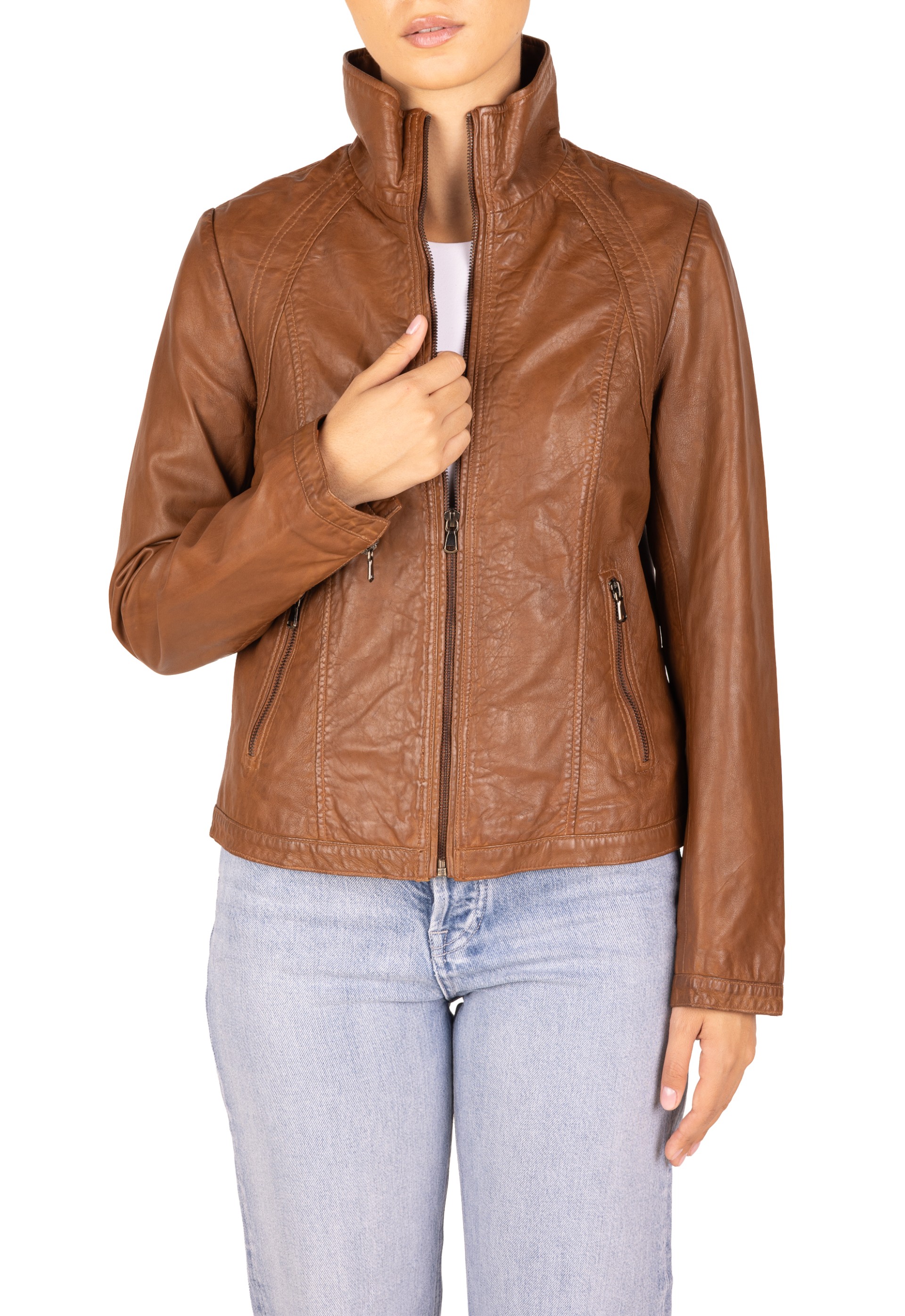 Blusão em pele Luana