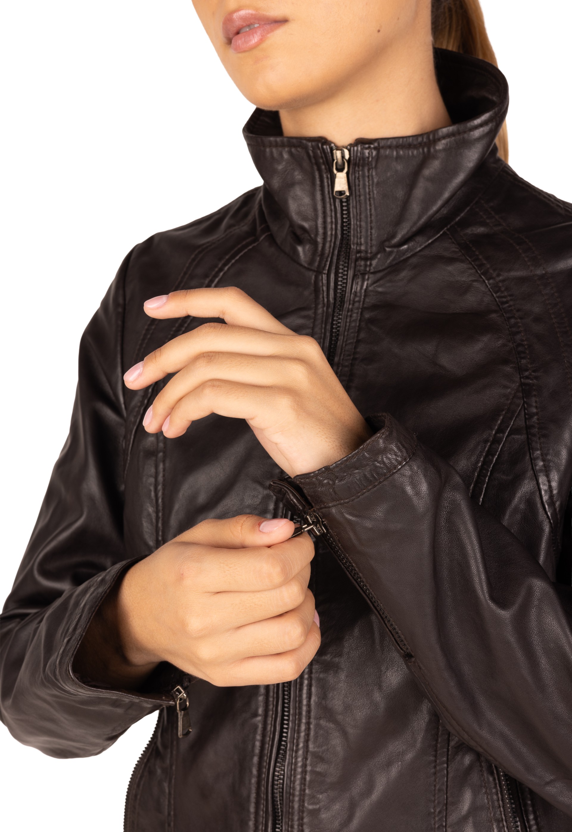 Blusão em pele Luana