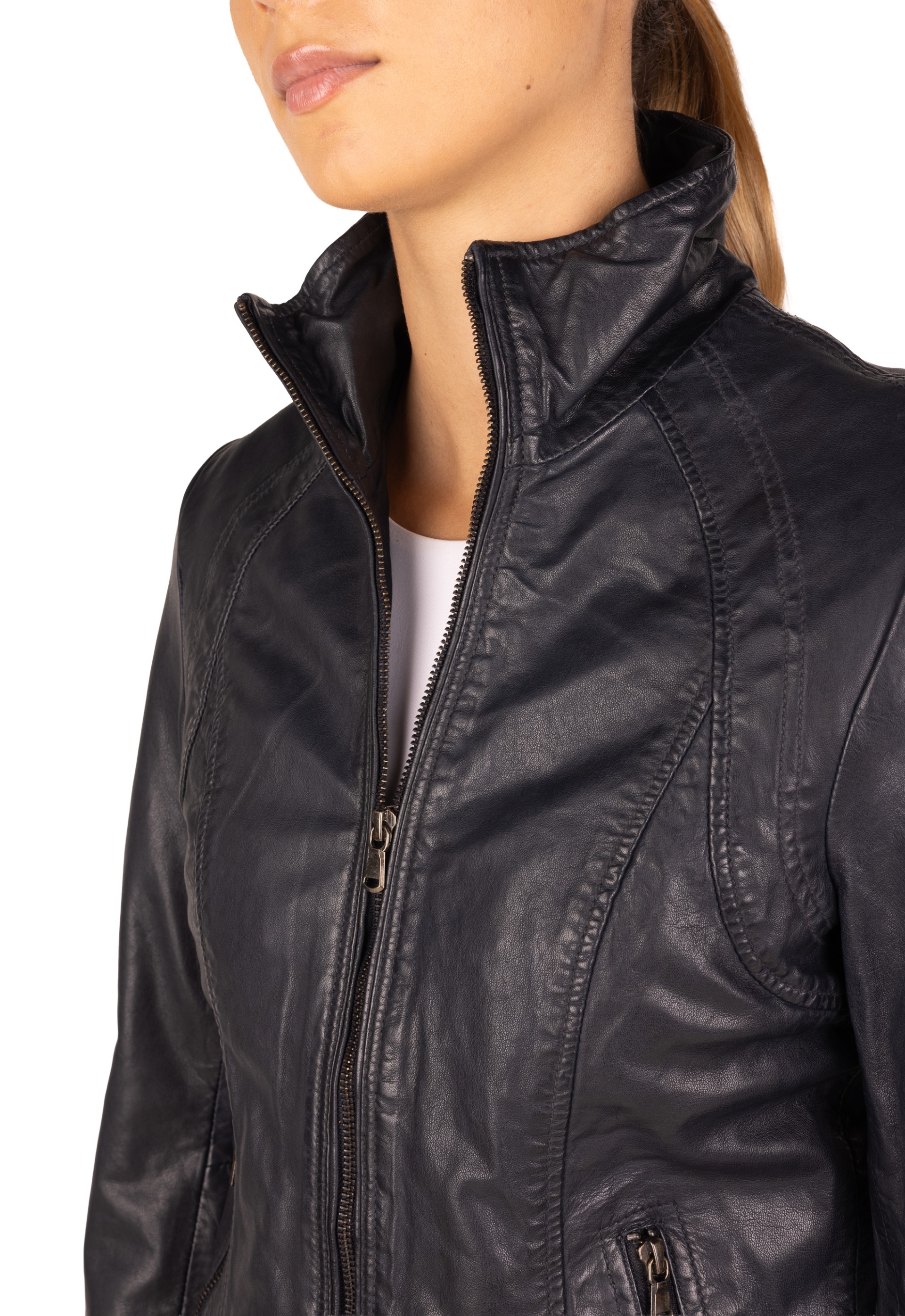 Blusão em pele Luana