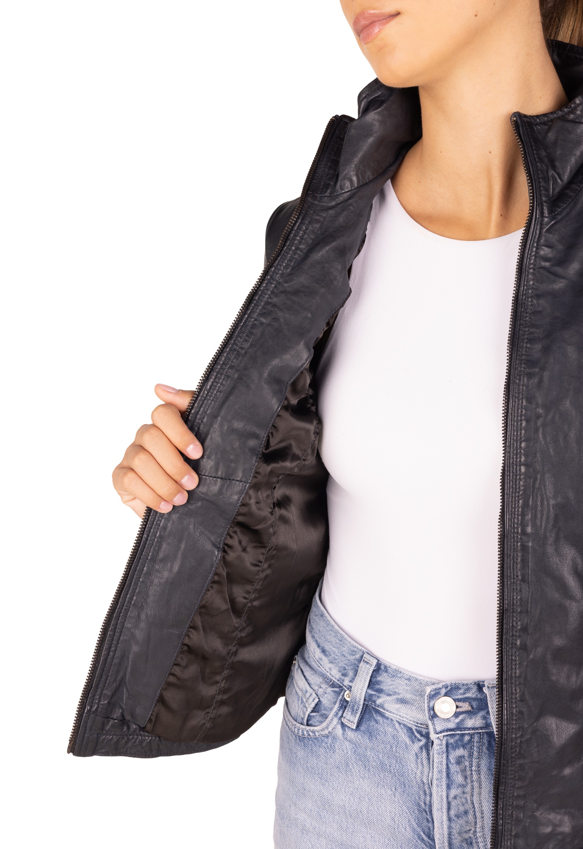 Blusão em pele Luana