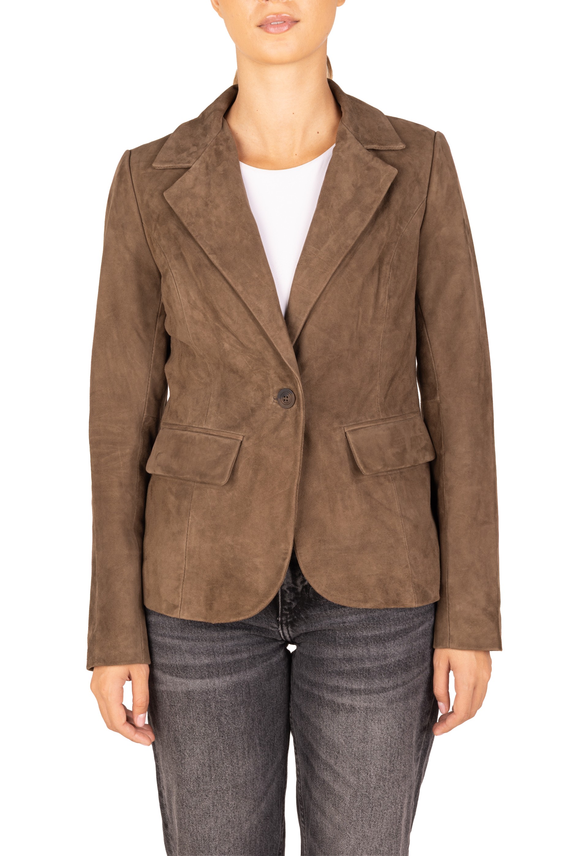 Blusão em pele Bruna