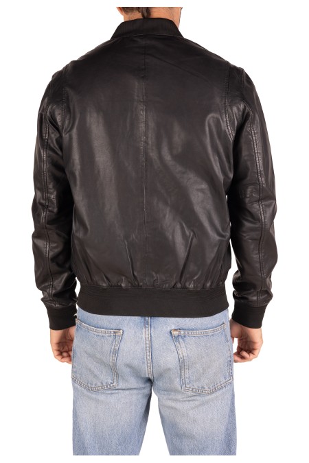 Blusão em pele Germano Blusão em pele Germano