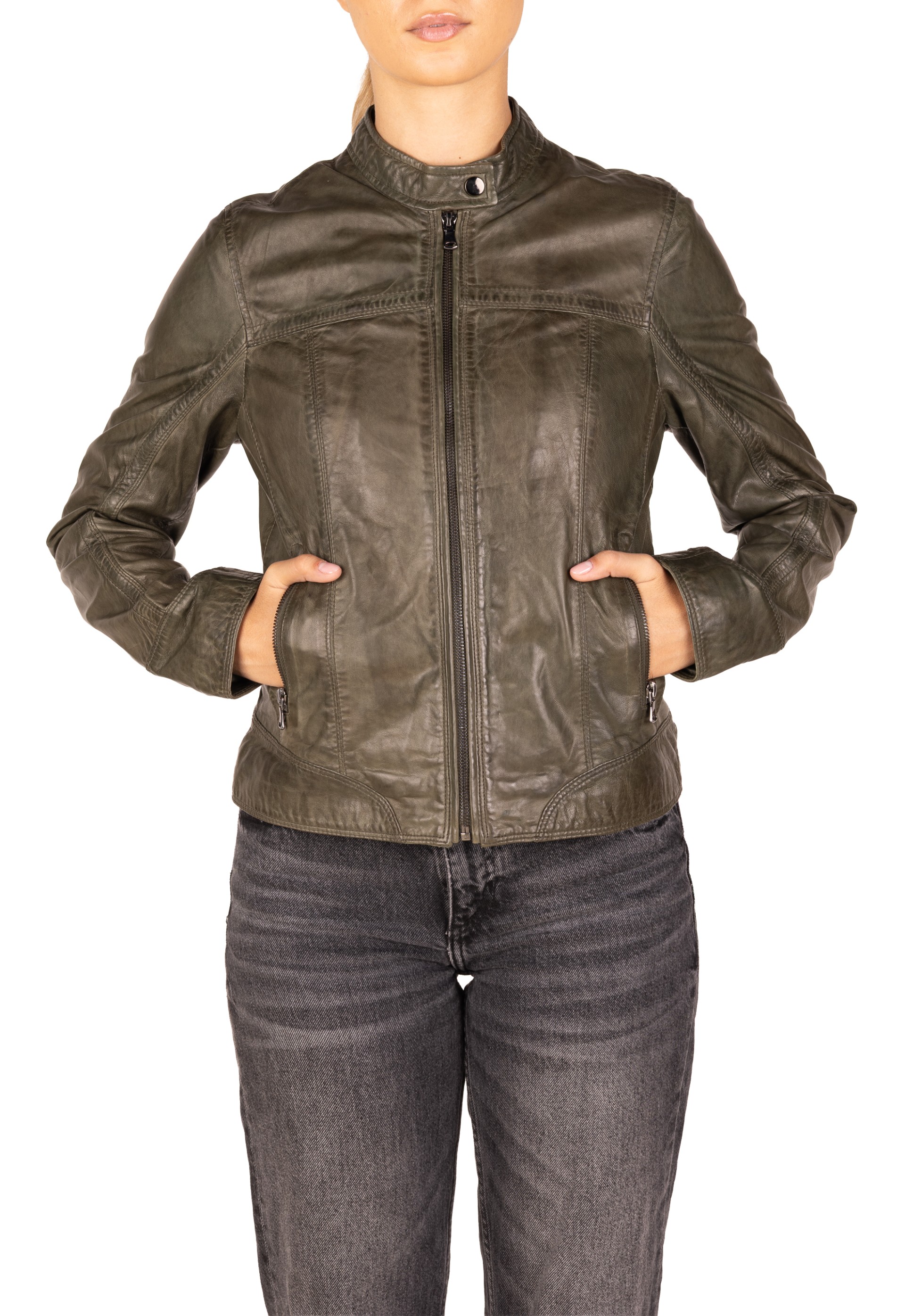 Blusão em pele Adriana