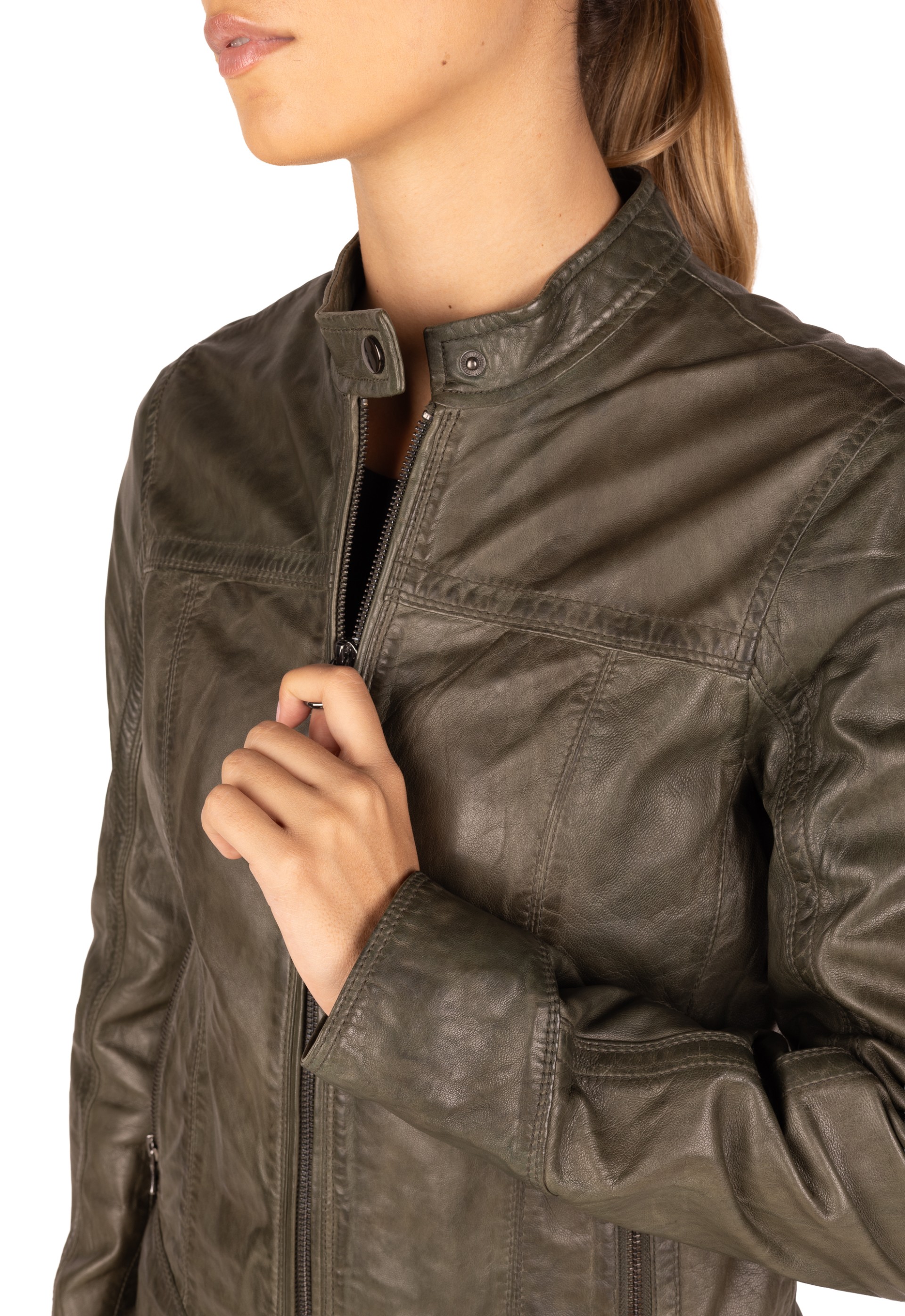 Blusão em pele Adriana