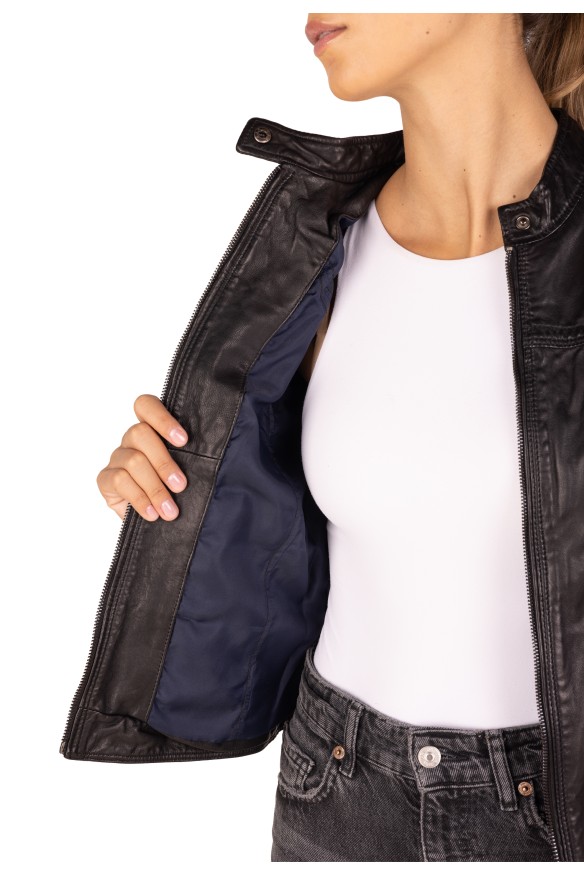 Blusão em pele Adriana