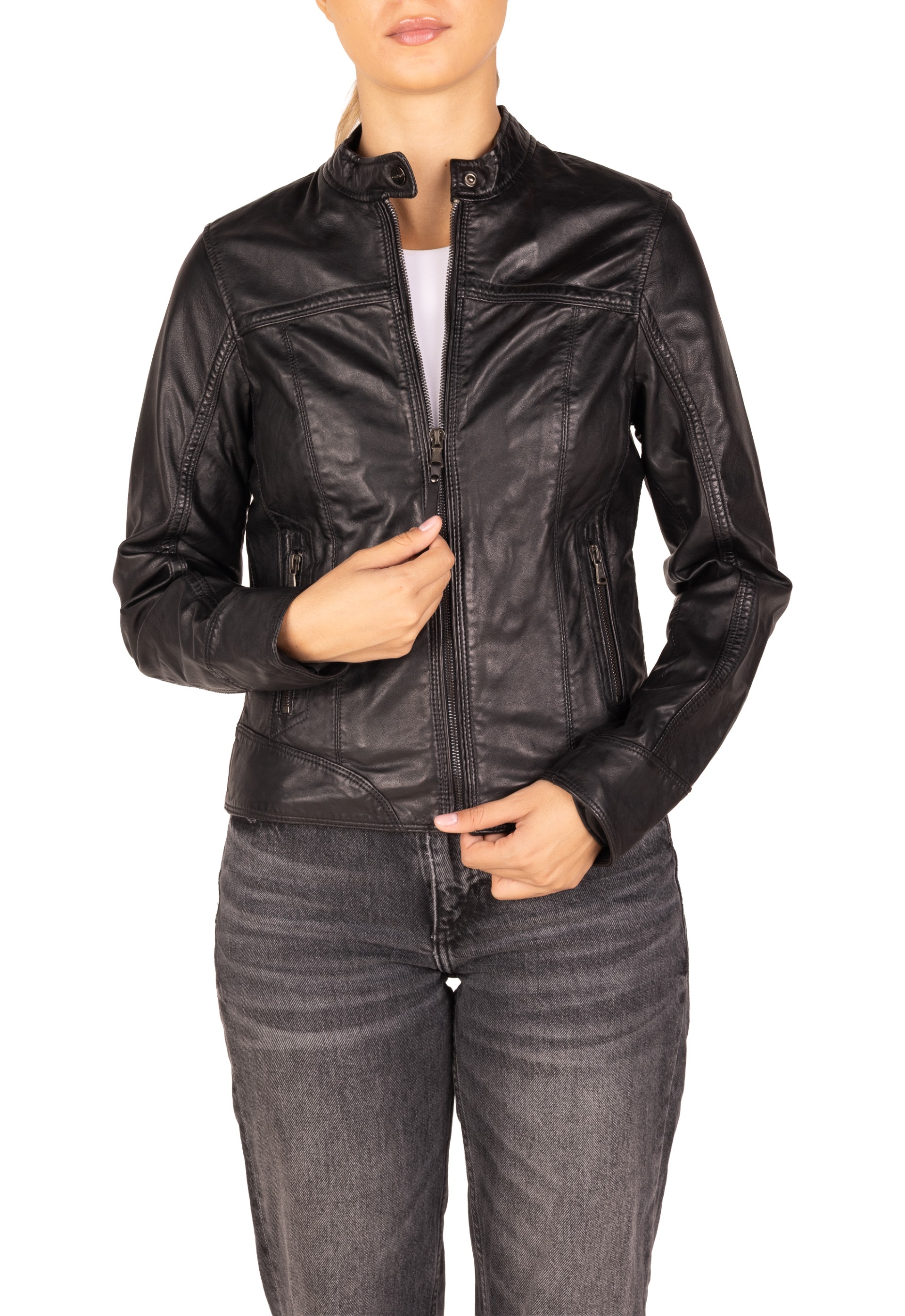 Blusão em pele Adriana