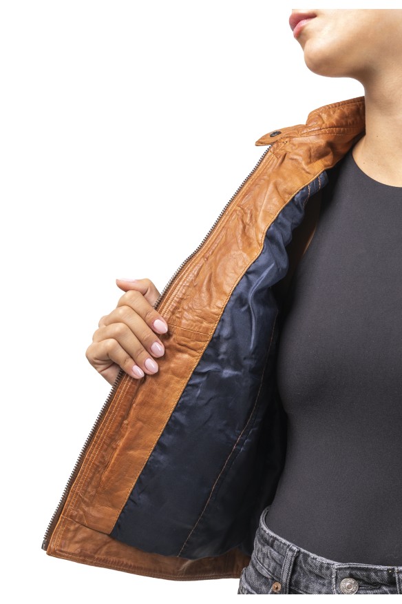 Blusão em pele Adriana