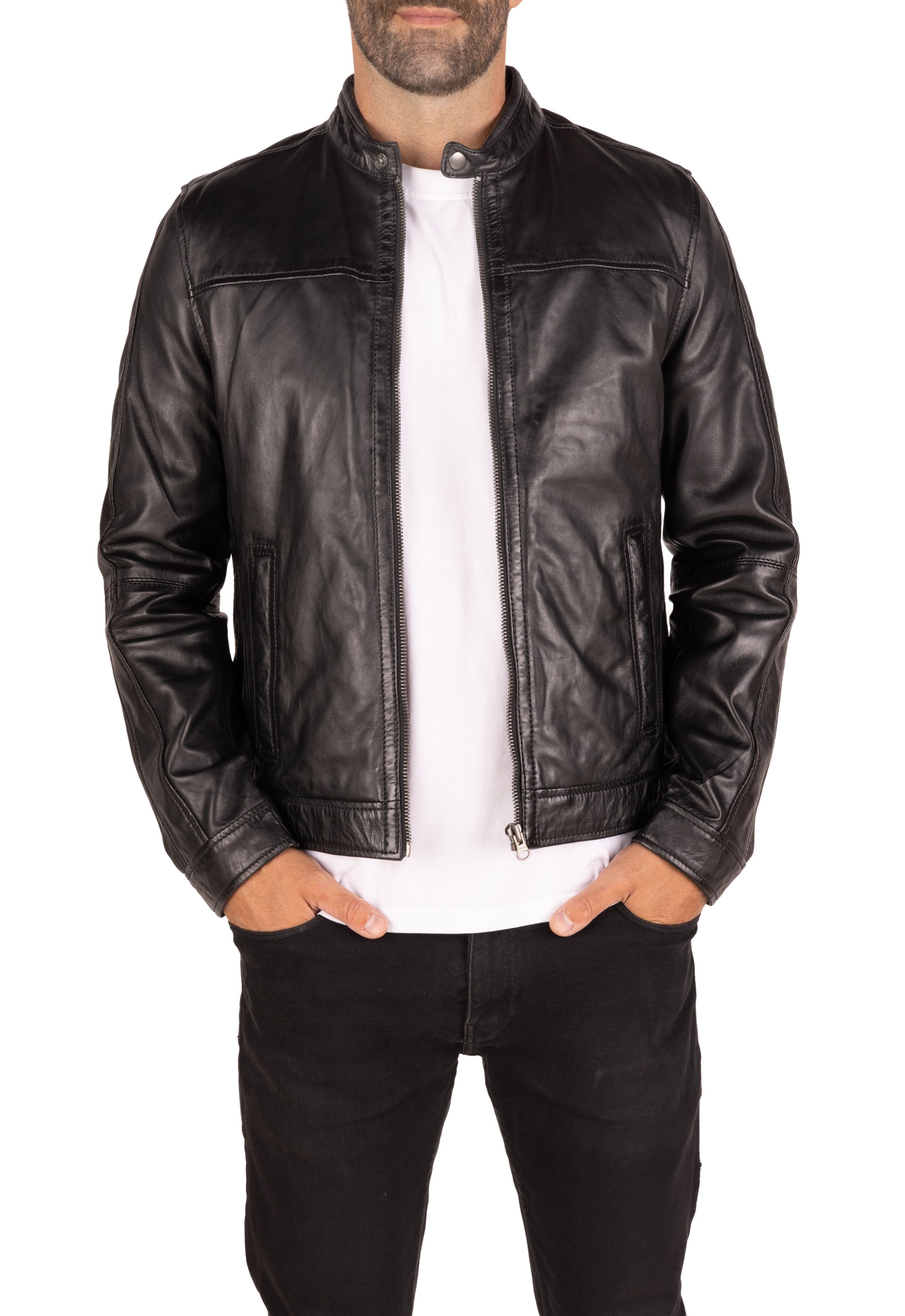 Blusão em pele Fausto