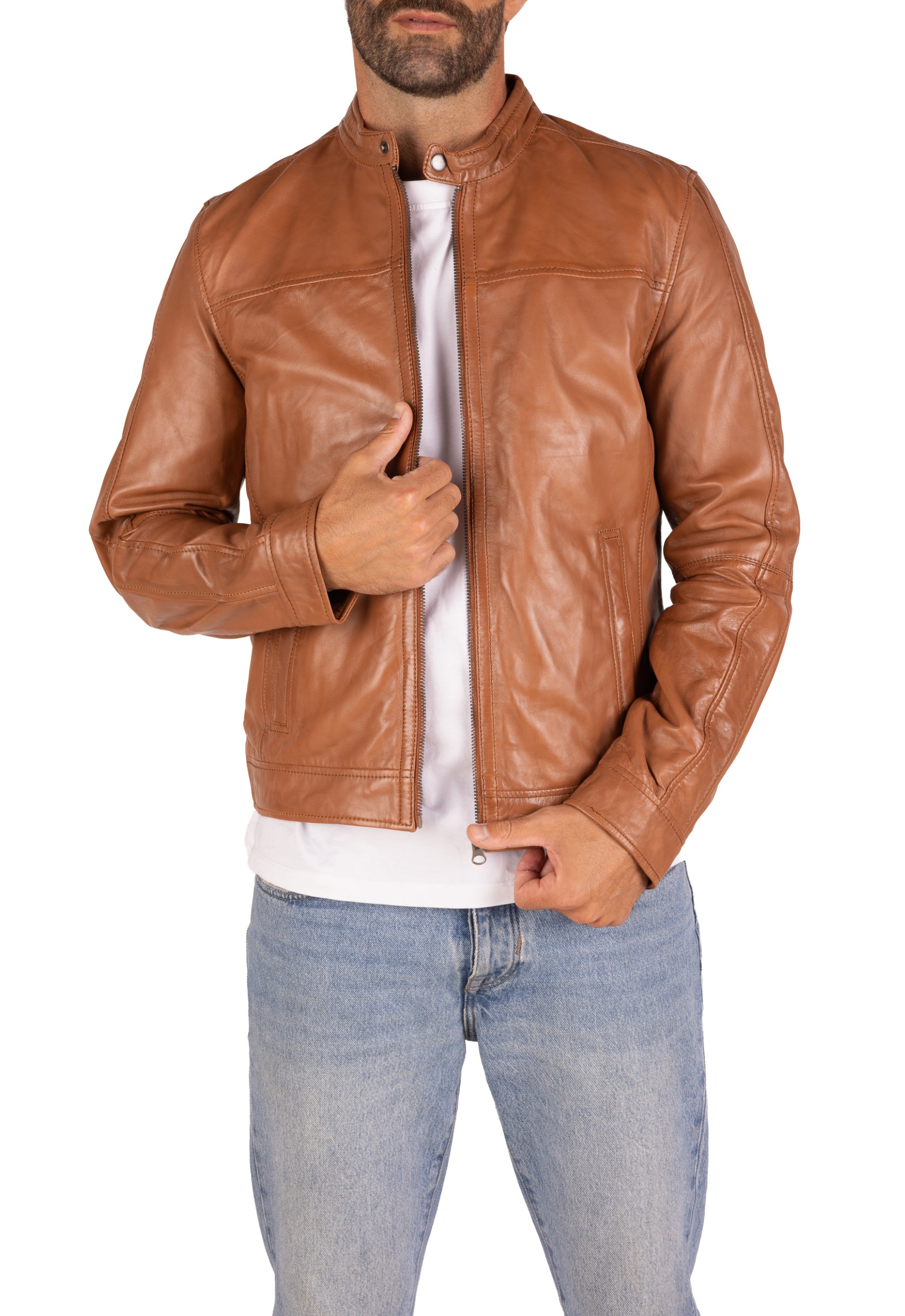 Blusão em pele Fausto