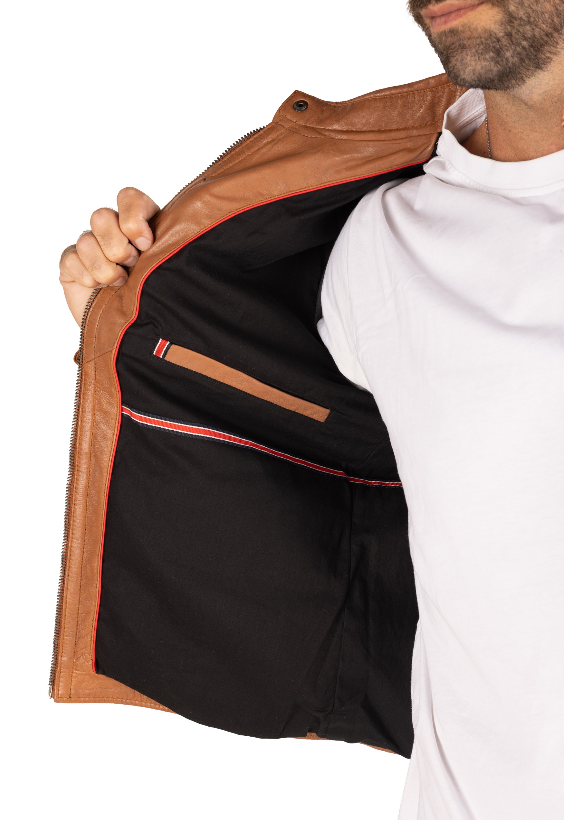 Blusão em pele Fausto