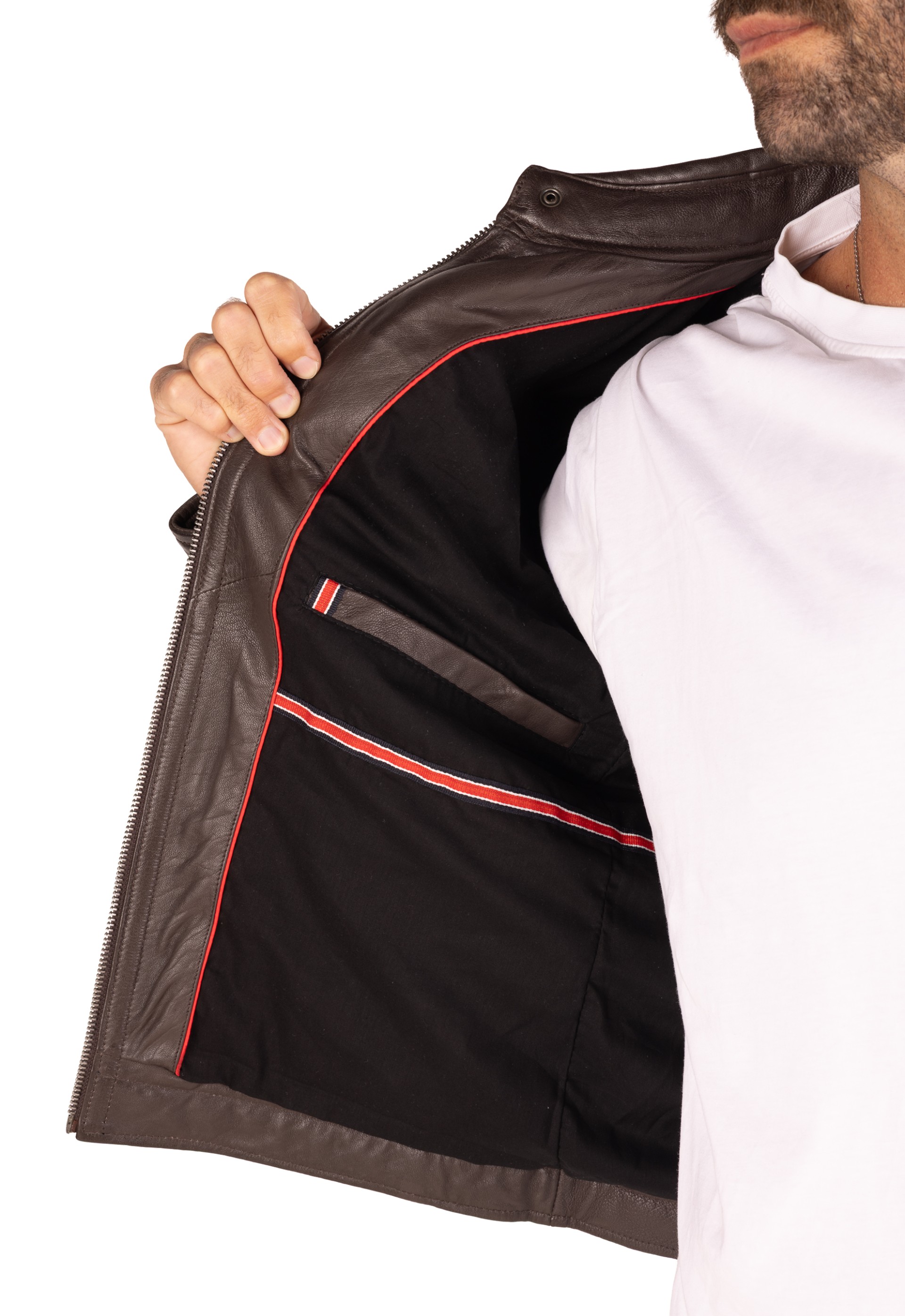 Blusão em pele Fausto