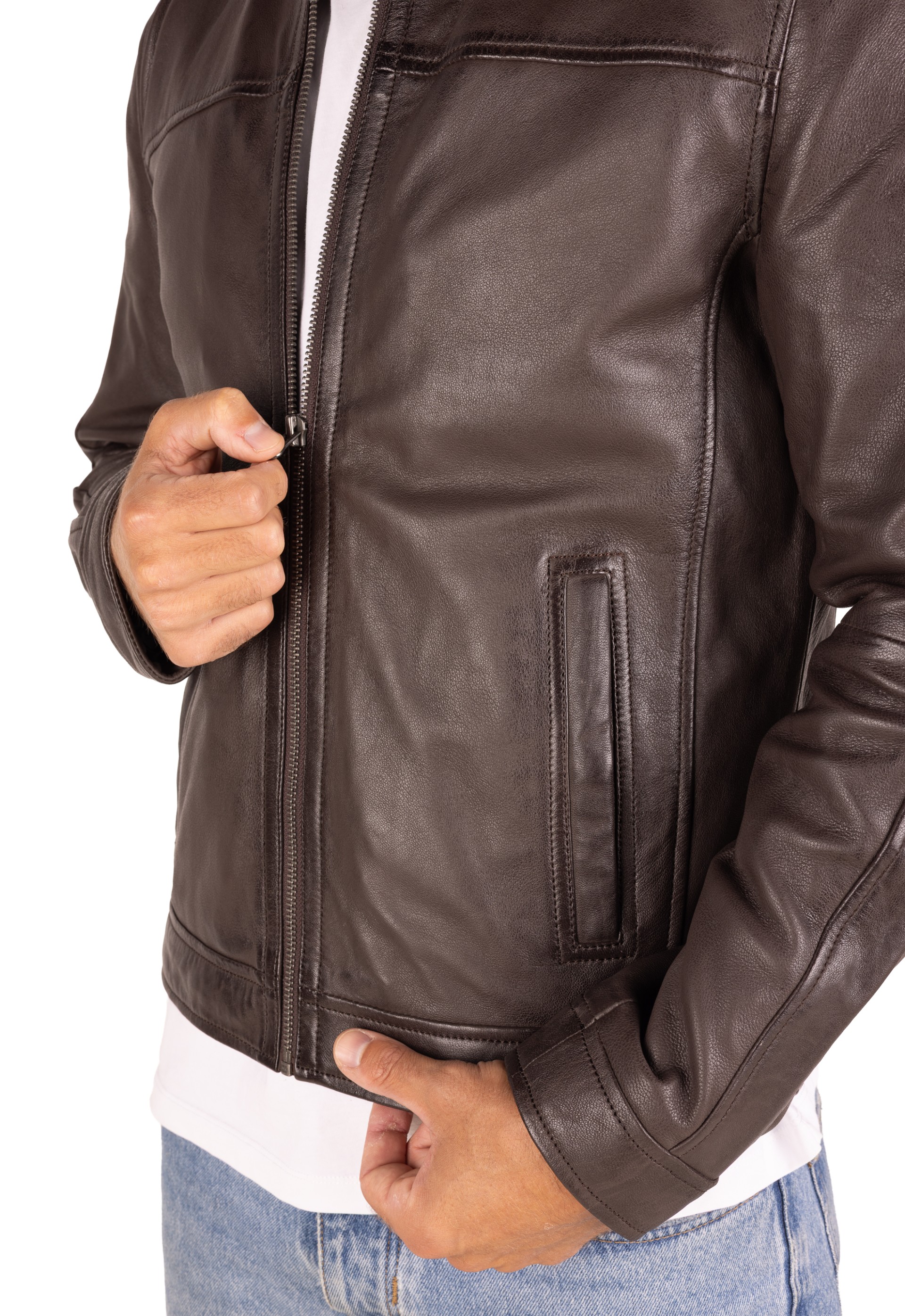 Blusão em pele Fausto