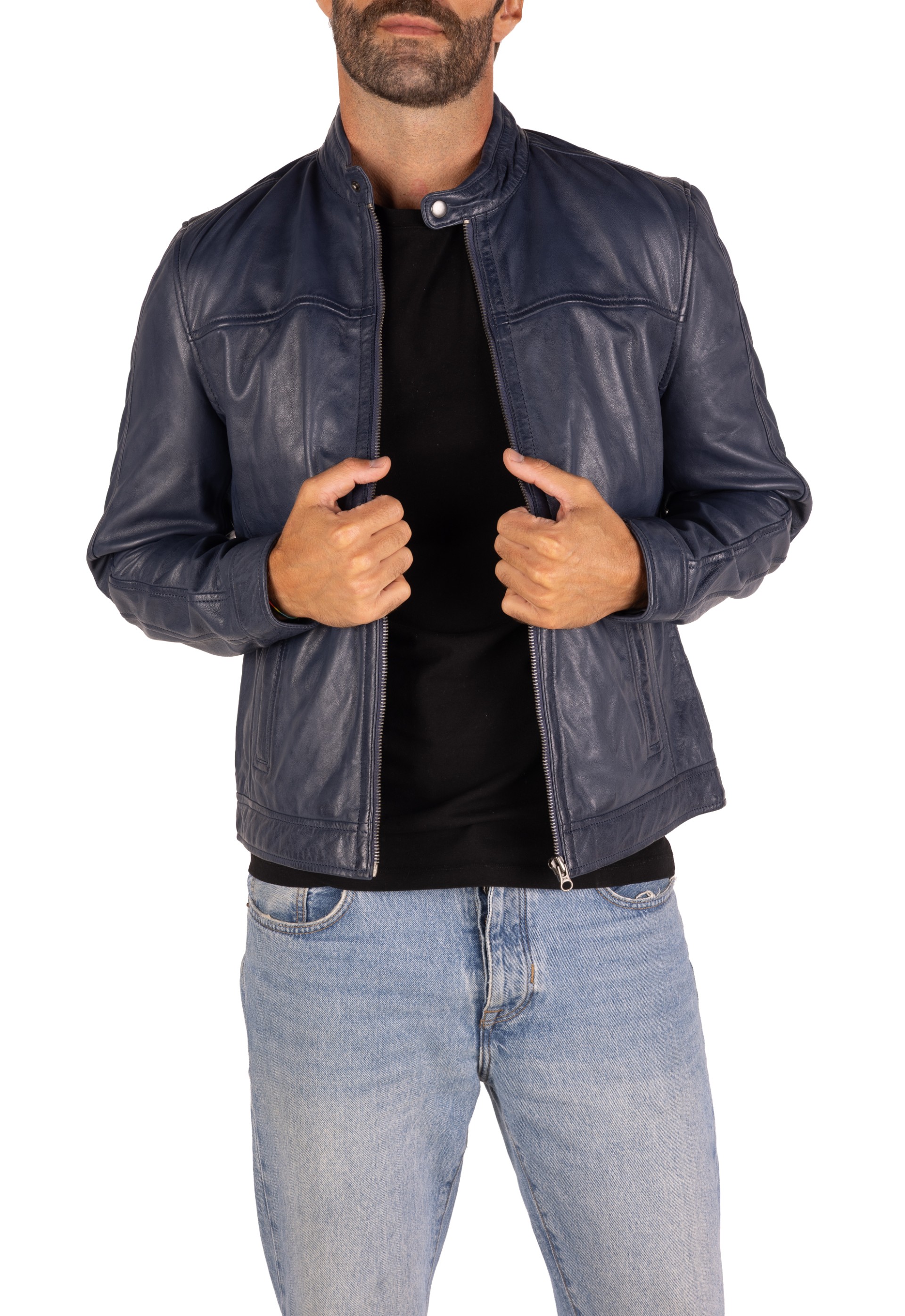 Blusão em pele Fausto