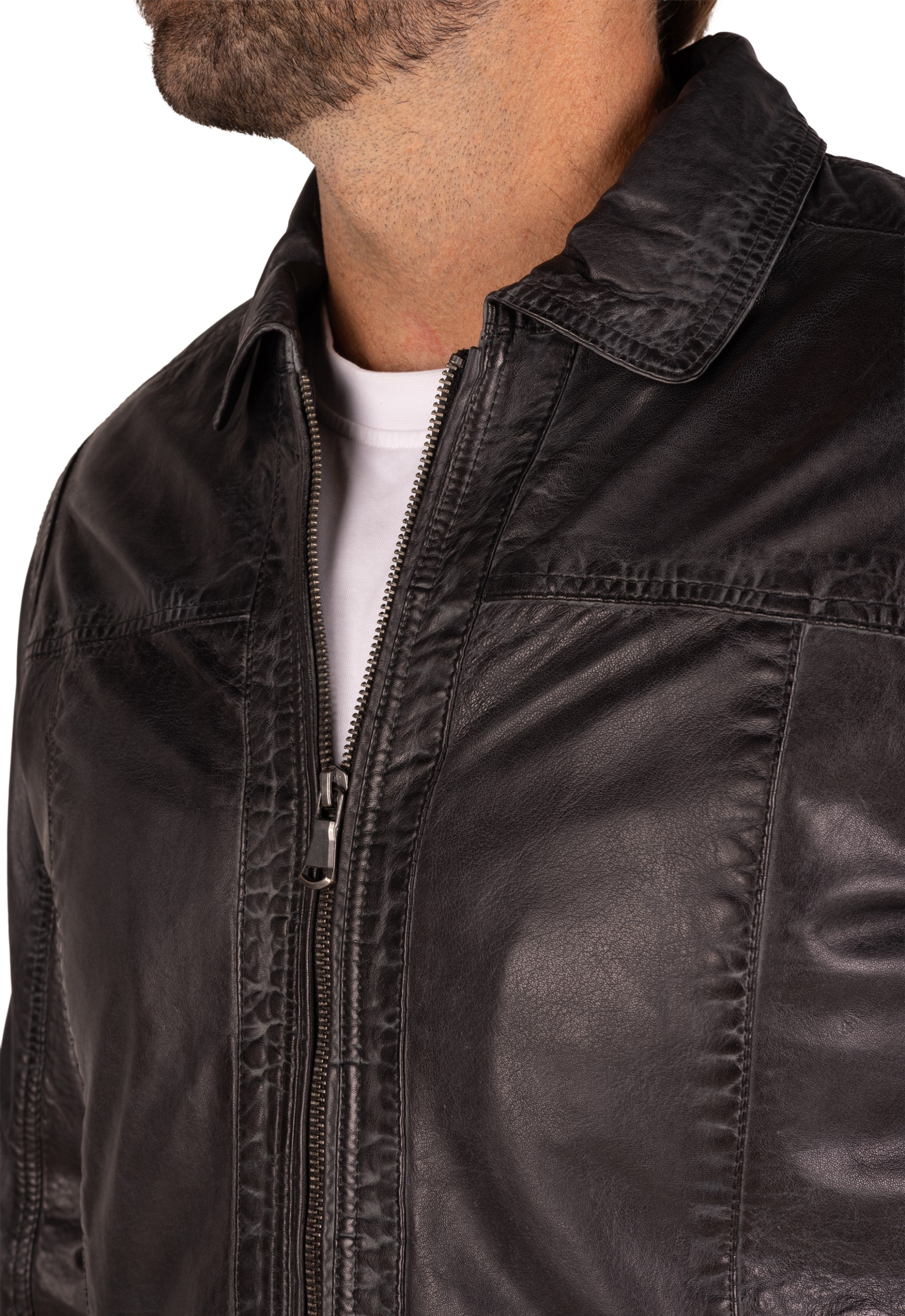 Blusão em pele Maverick