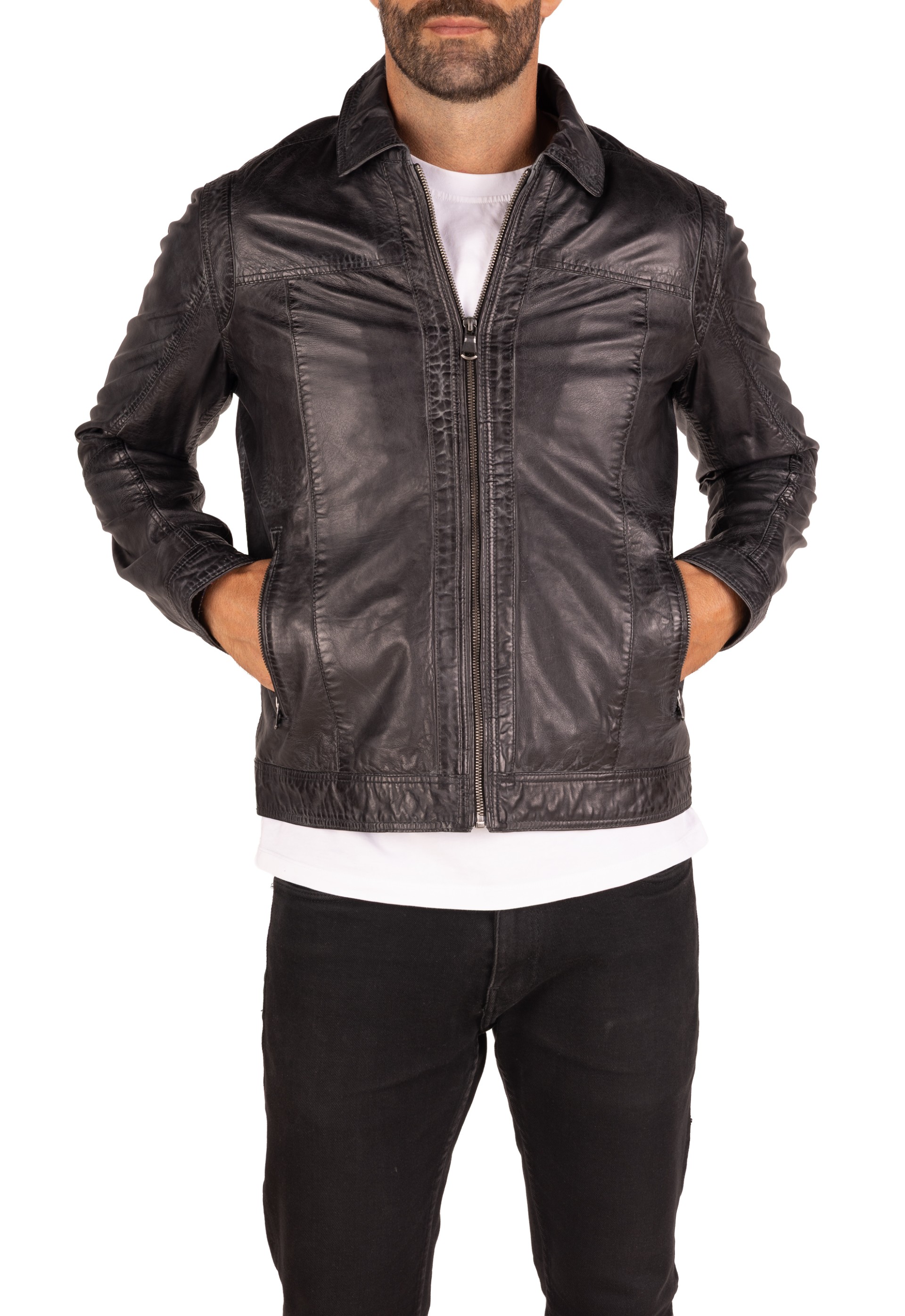 Blusão em pele Maverick