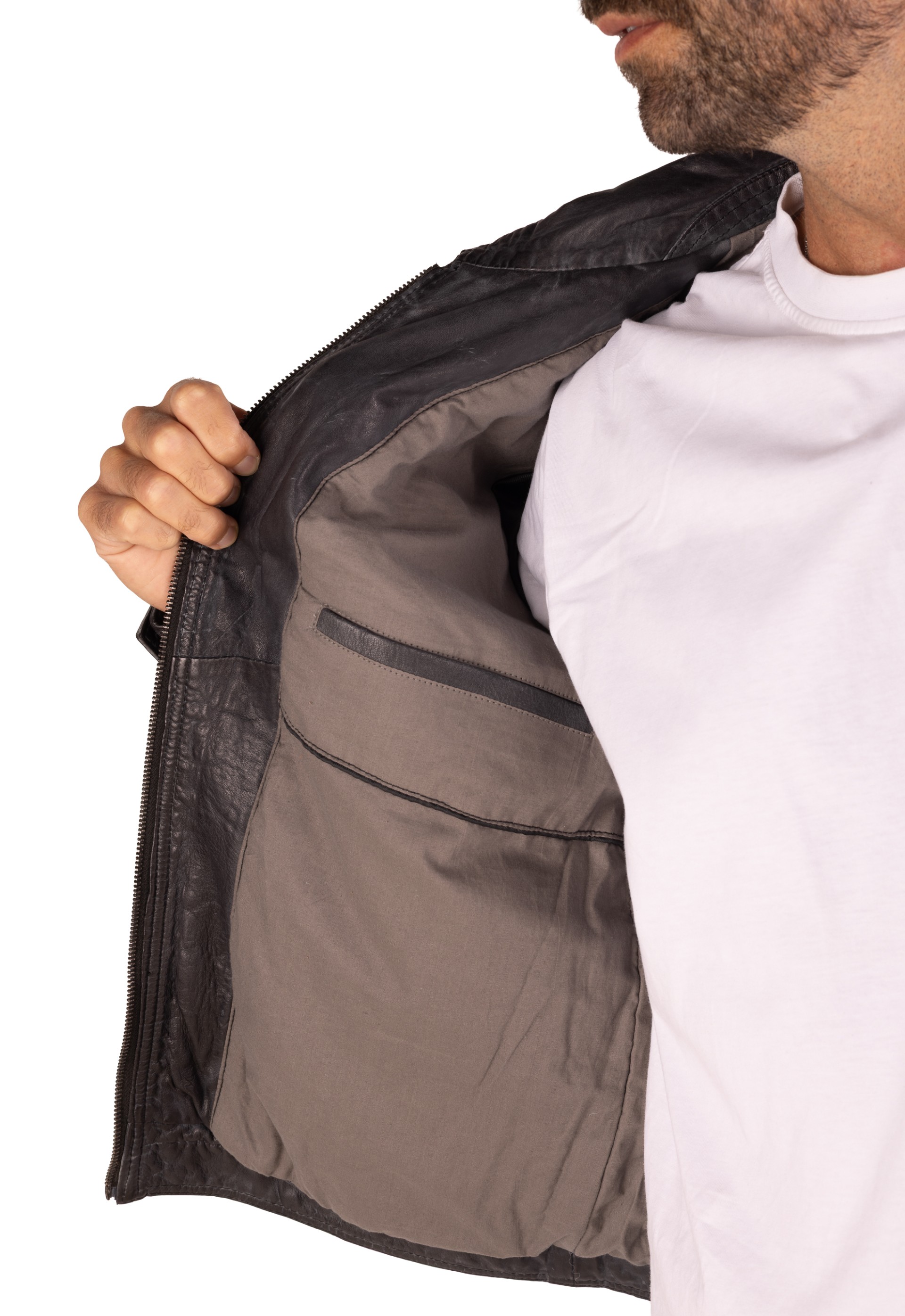 Blusão em pele Maverick