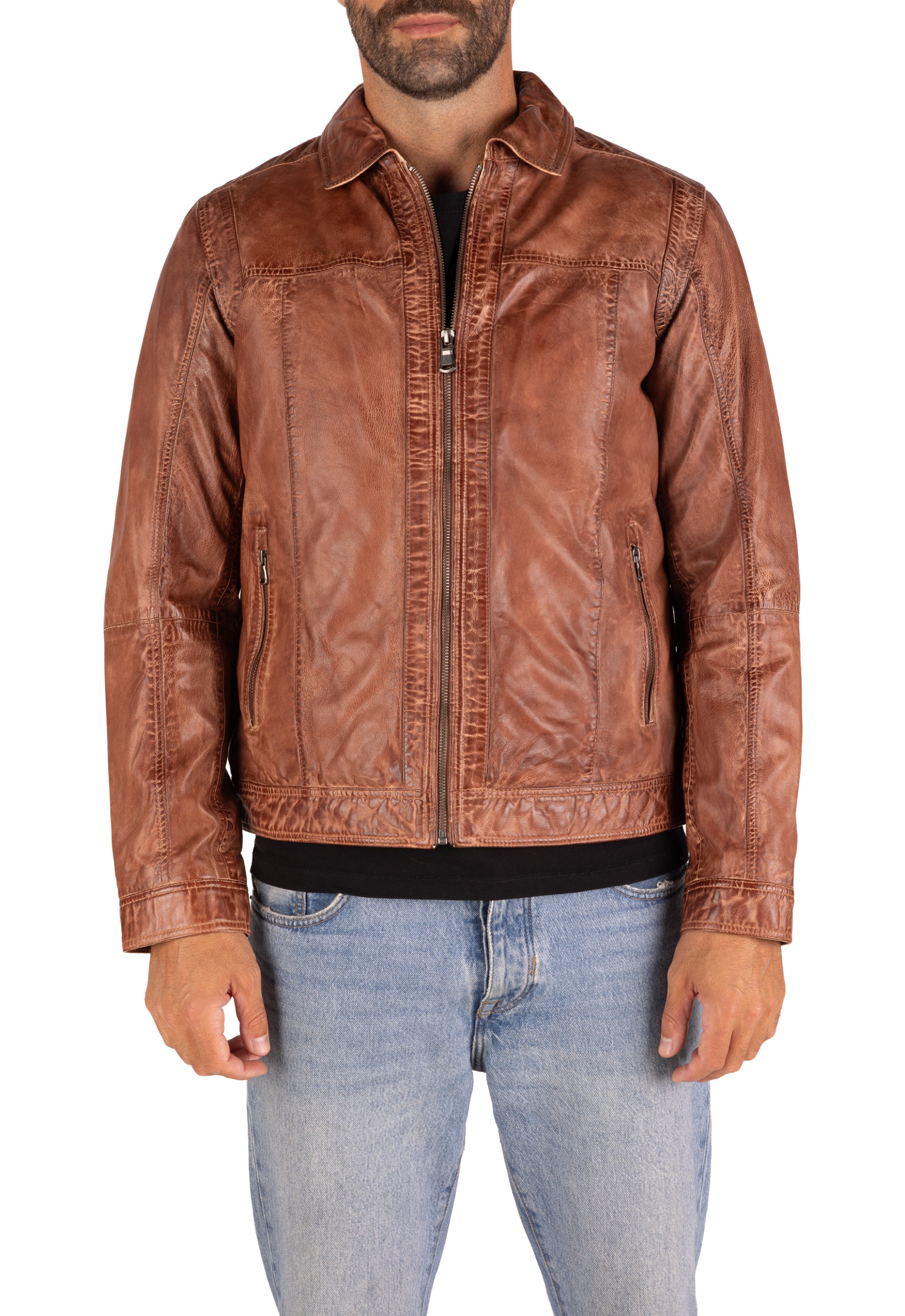 Blusão em pele Maverick