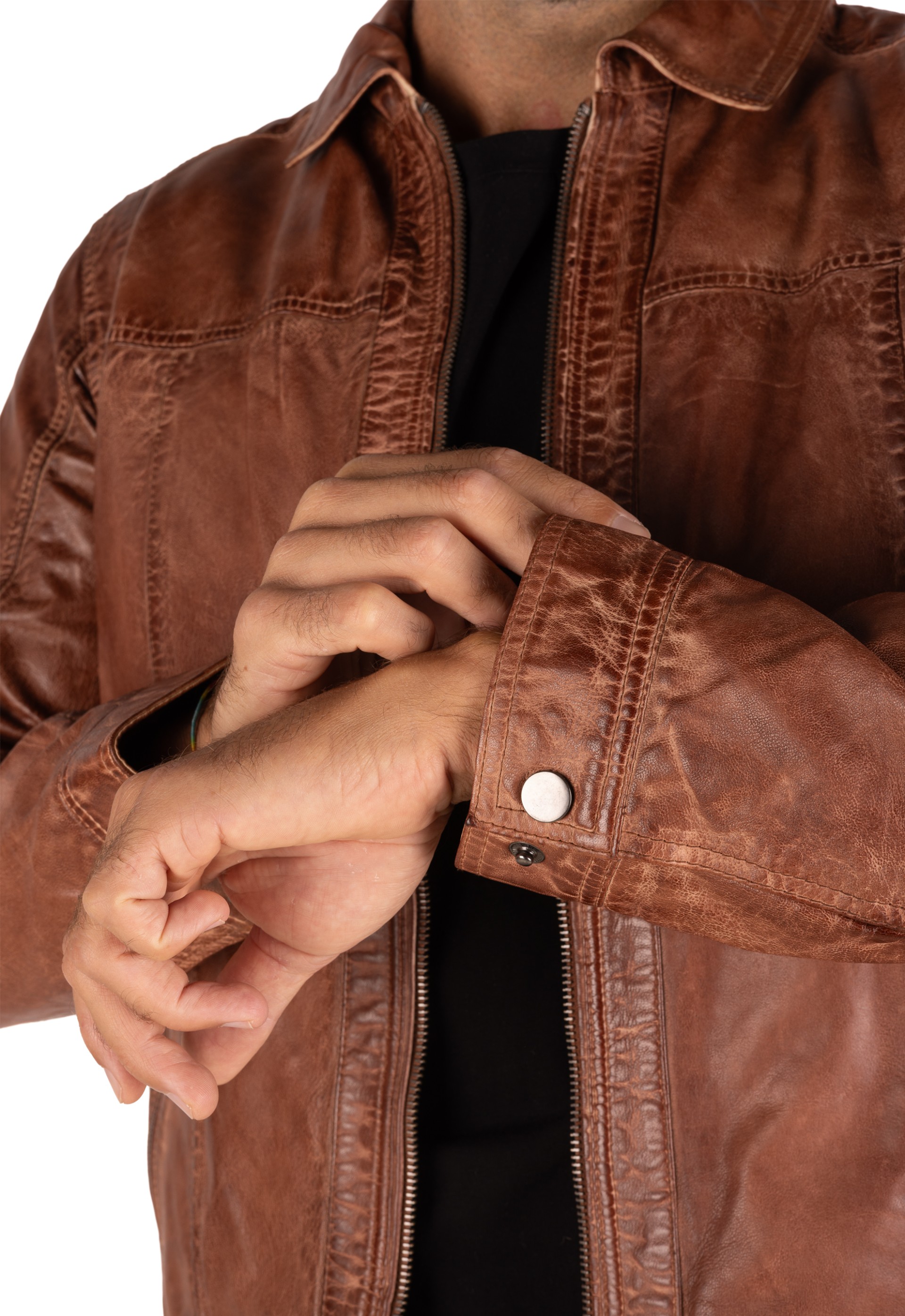 Blusão em pele Maverick