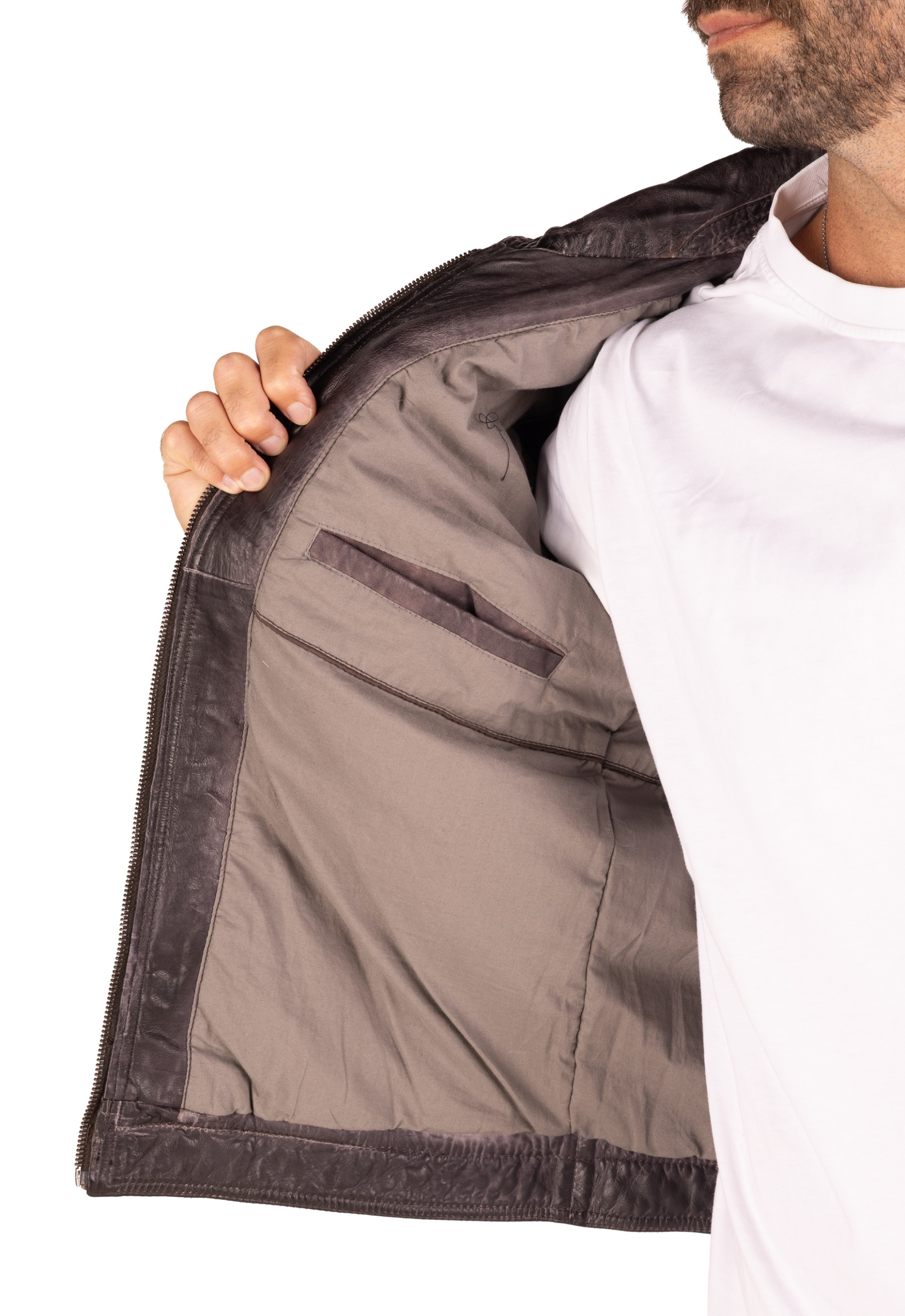 Blusão em pele Maverick