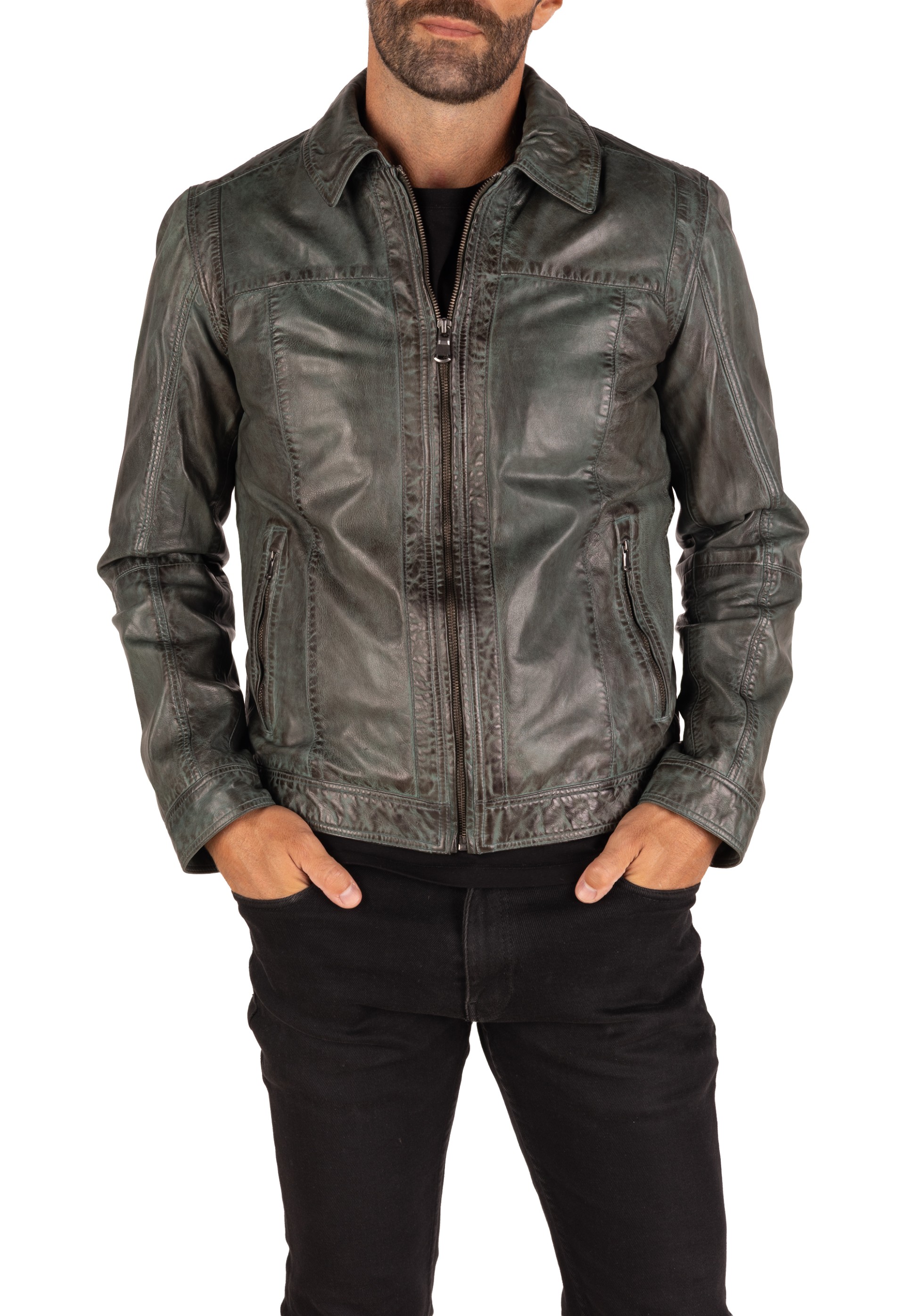 Blusão em pele Maverick