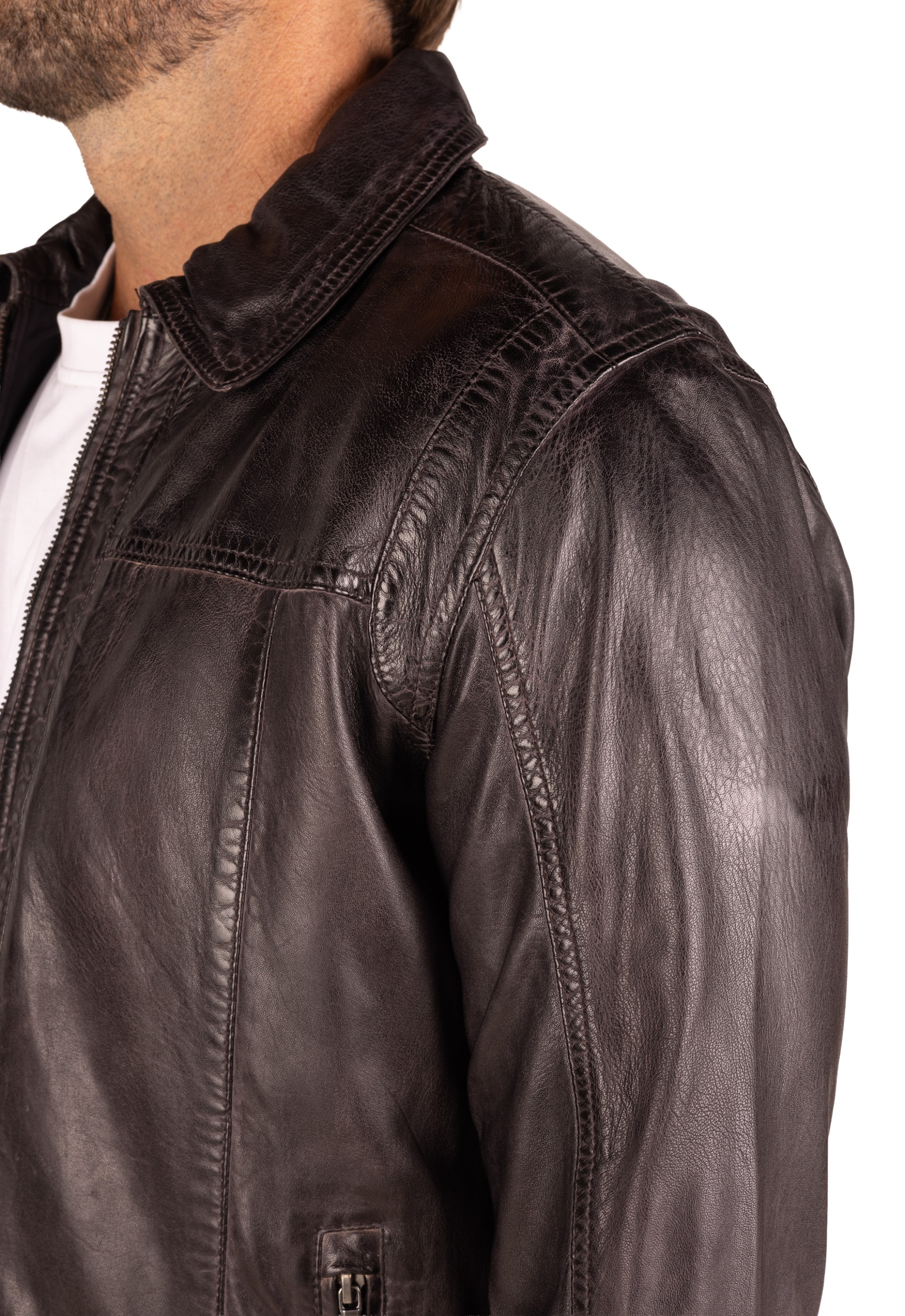 Blusão em pele Maverick