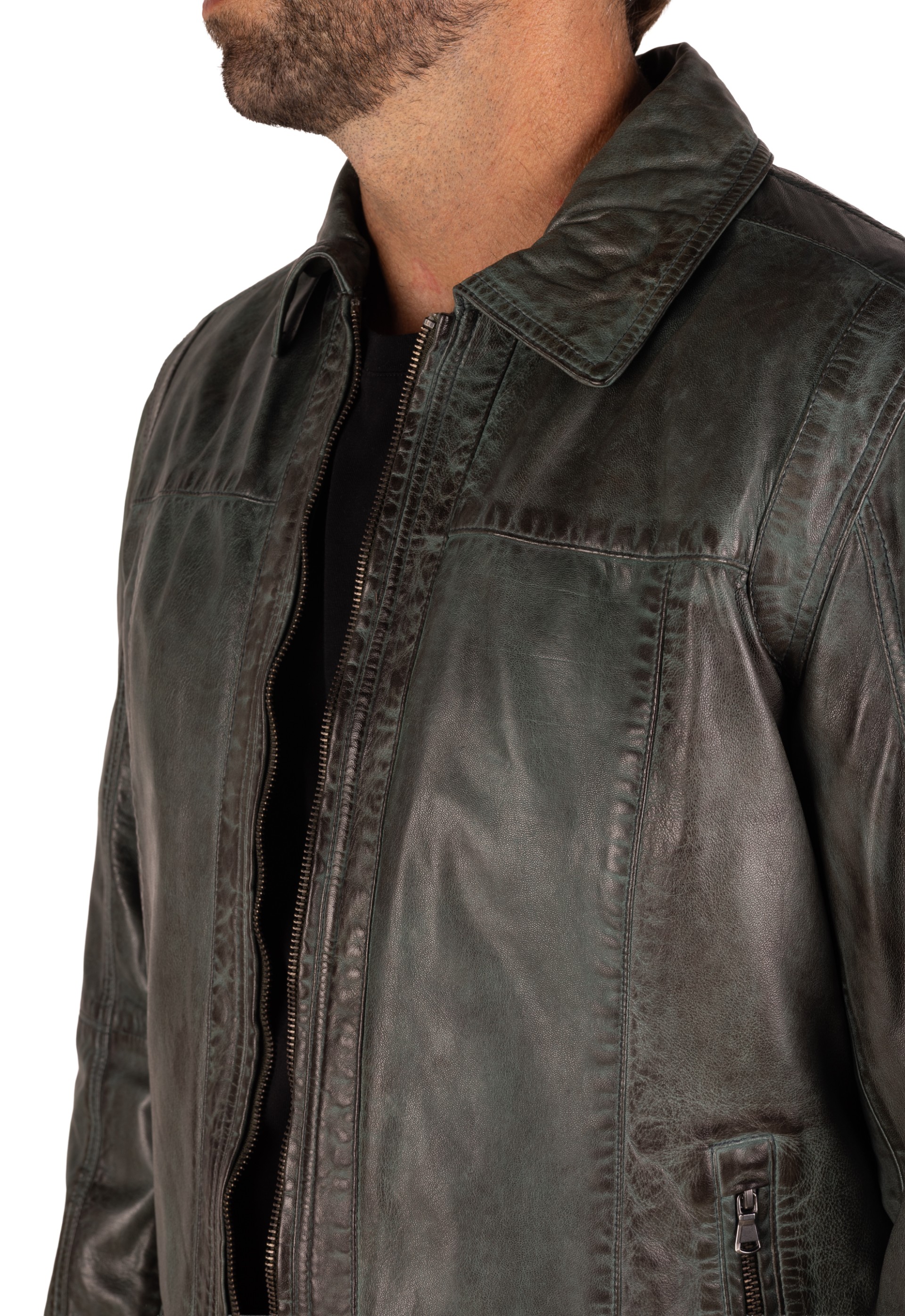 Blusão em pele Maverick