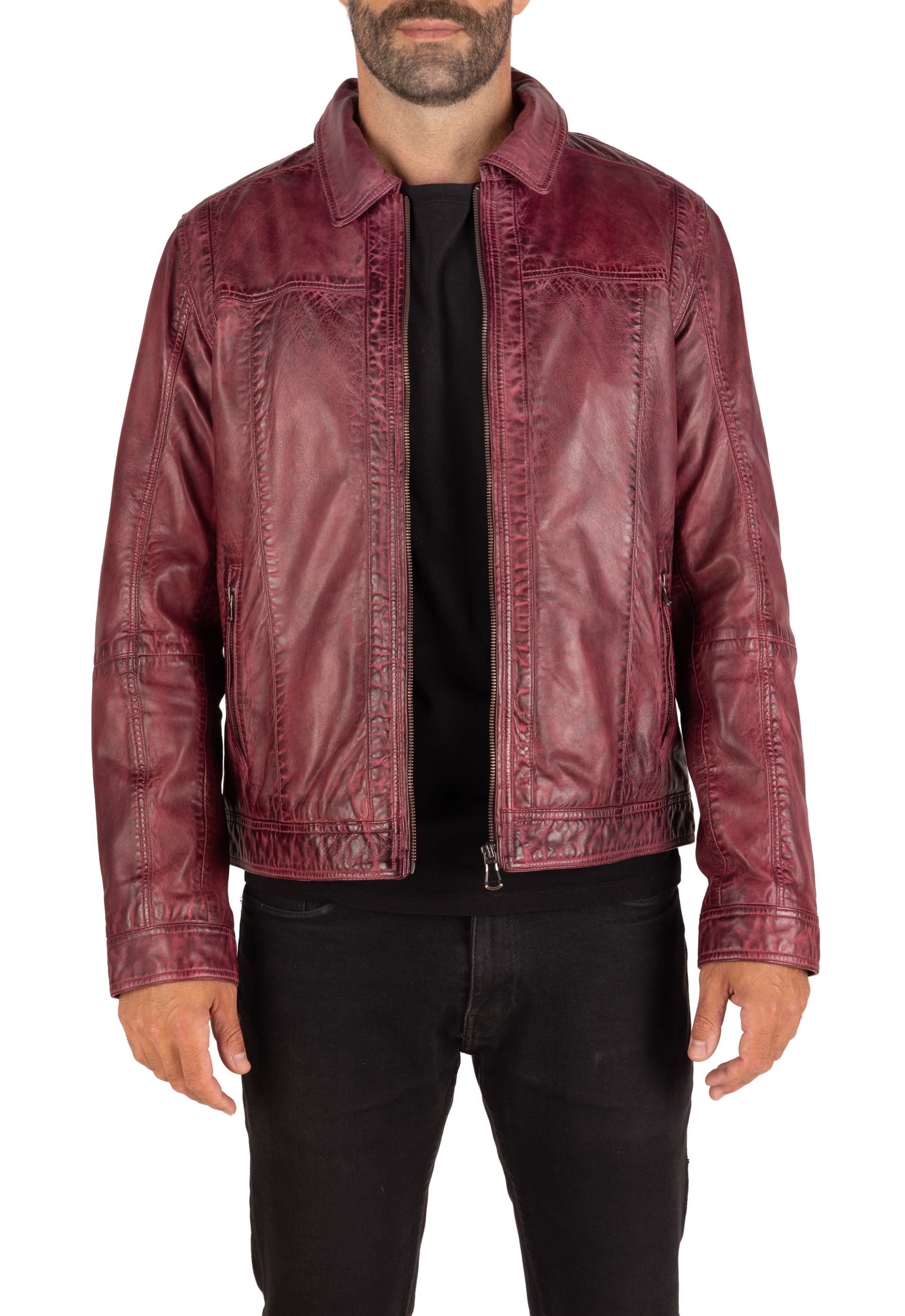 Blusão em pele Maverick