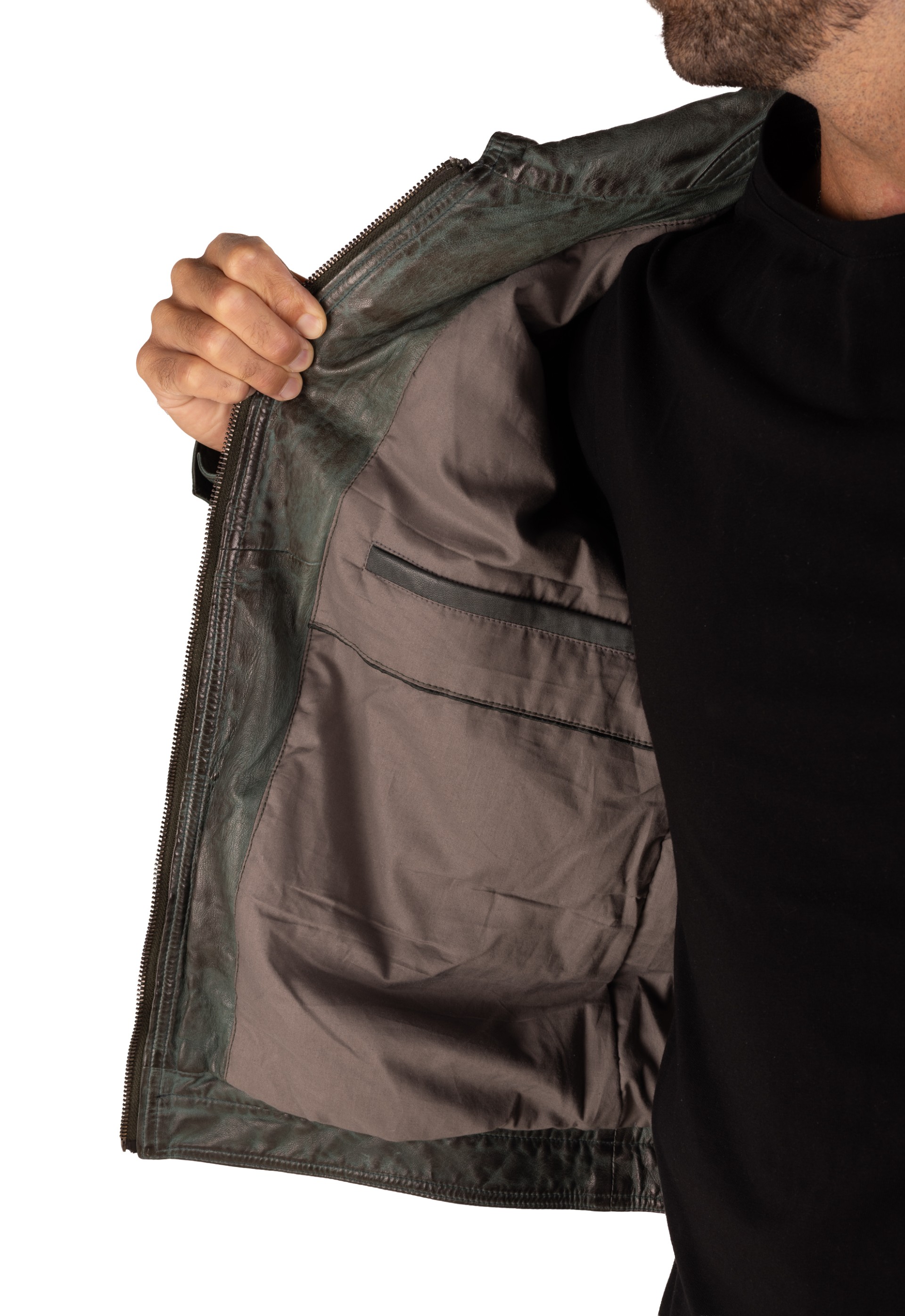 Blusão em pele Maverick