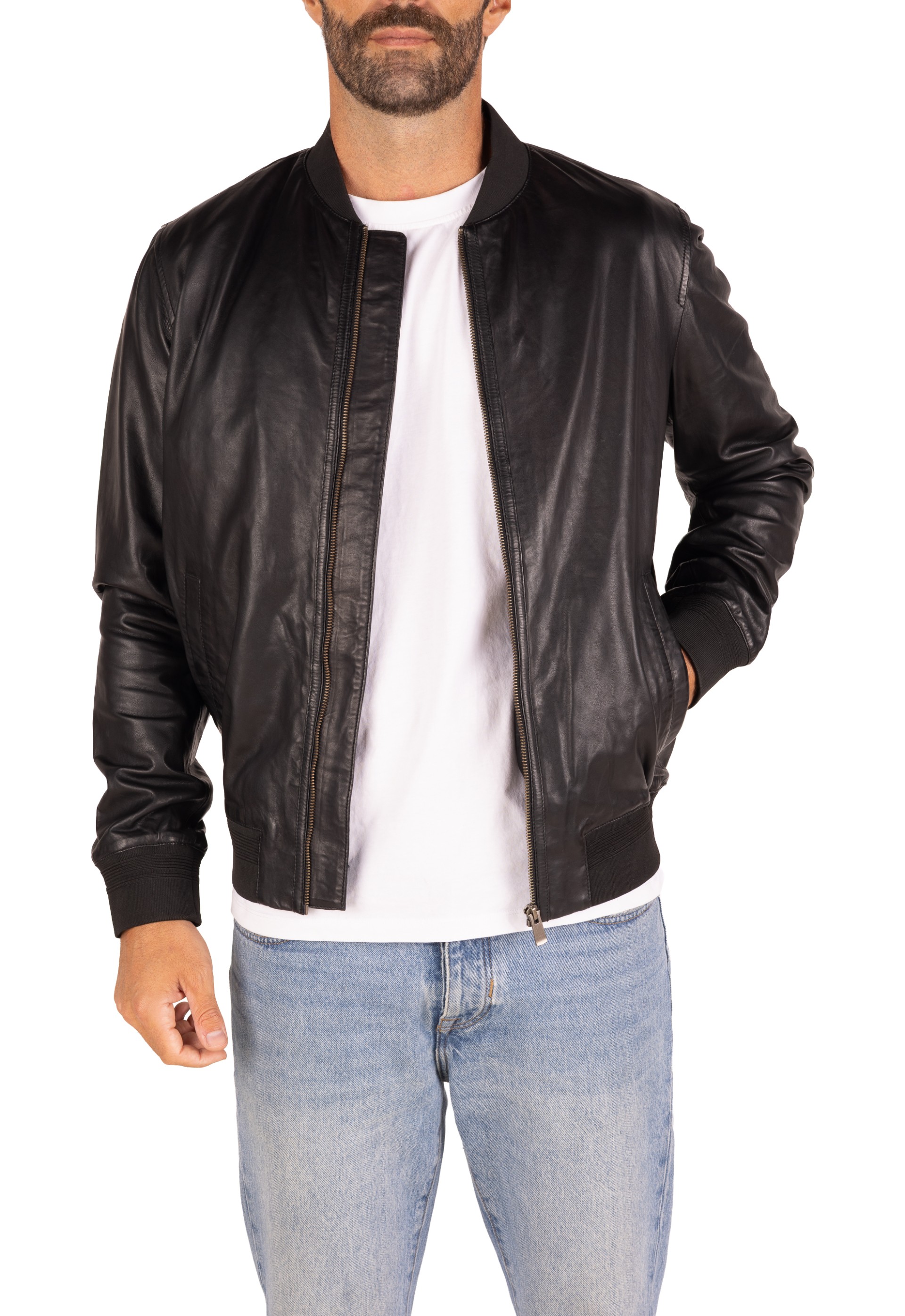 Blusão em pele Germano