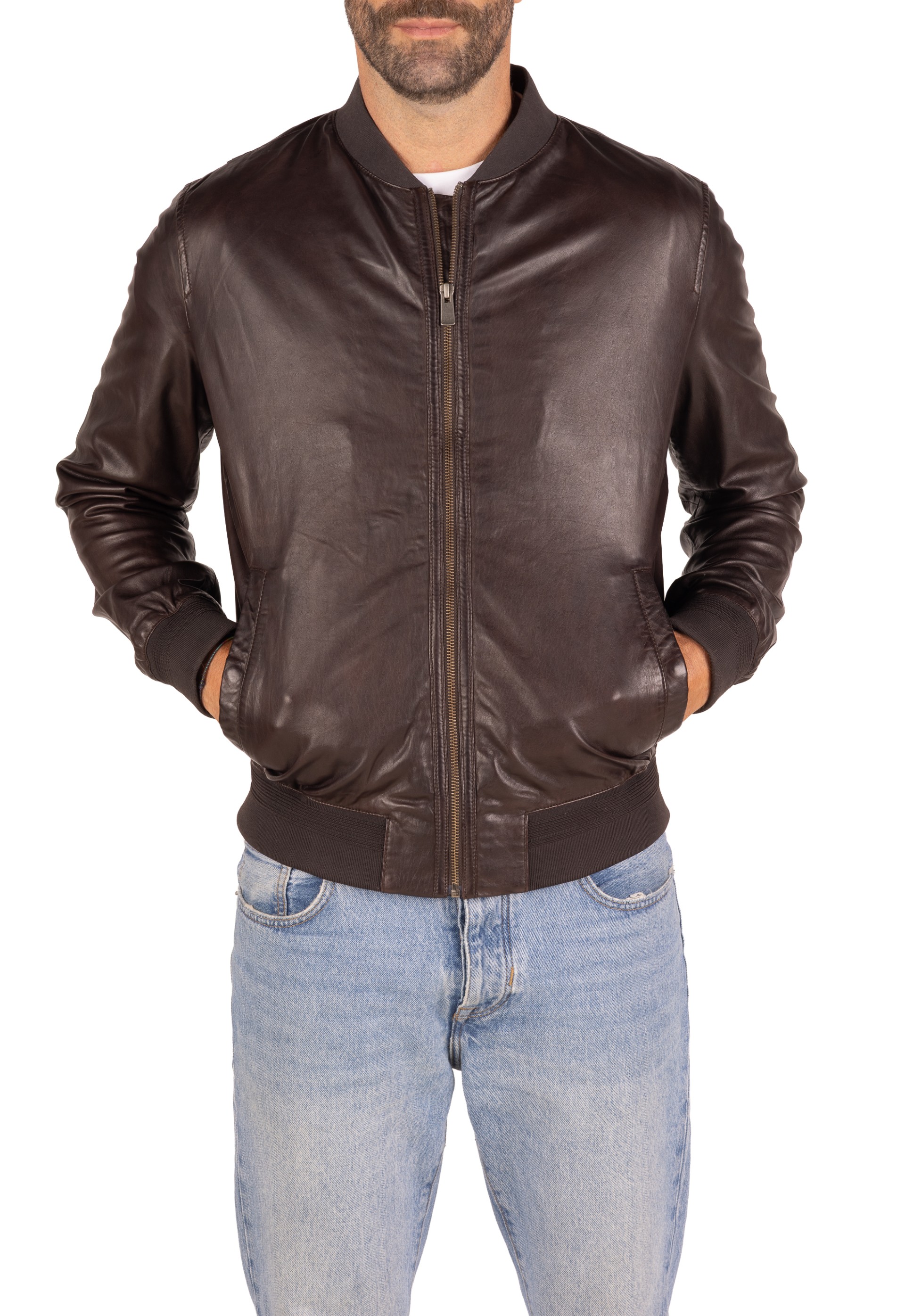 Blusão em pele Germano