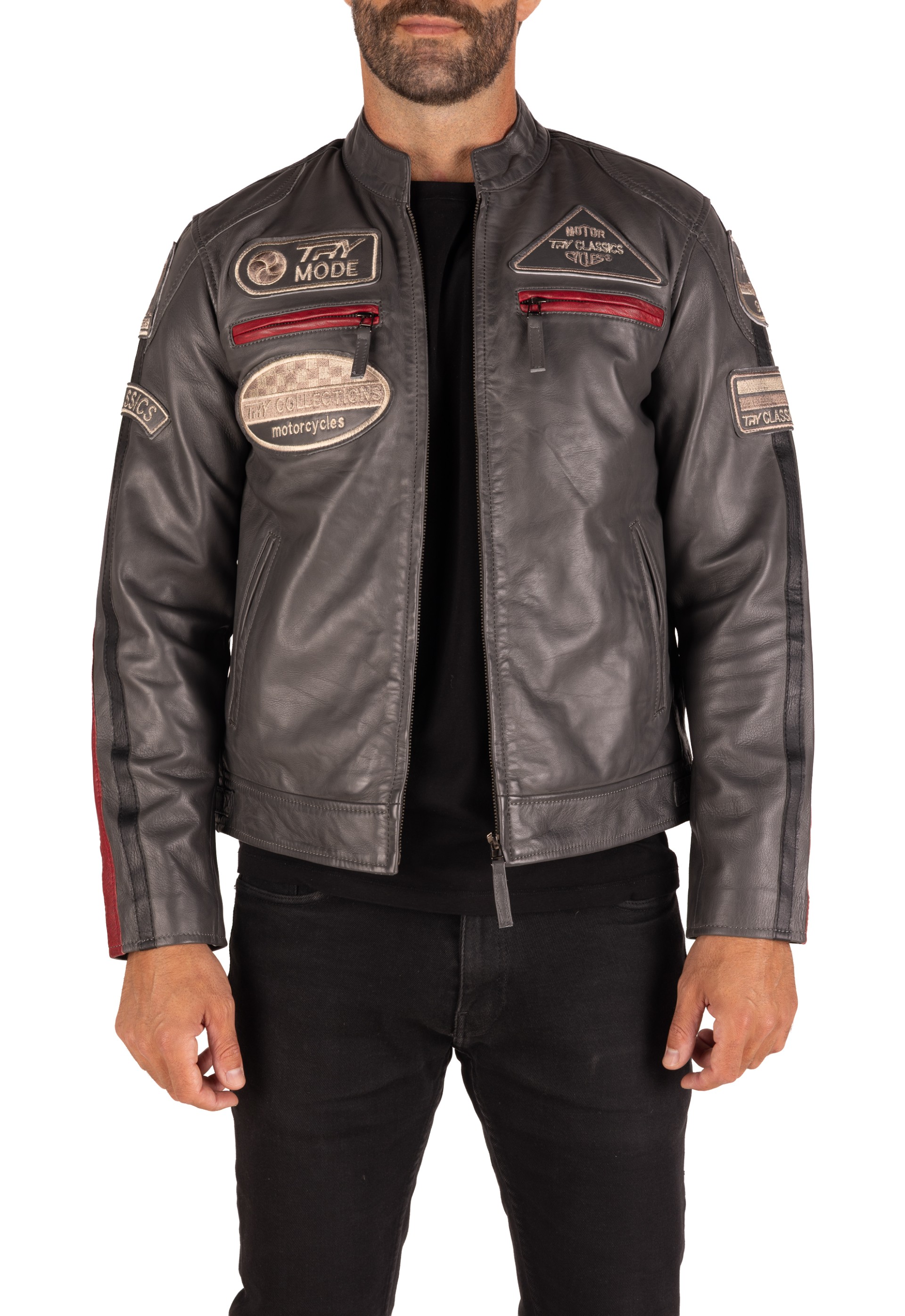 Blusão pele Racer Classic