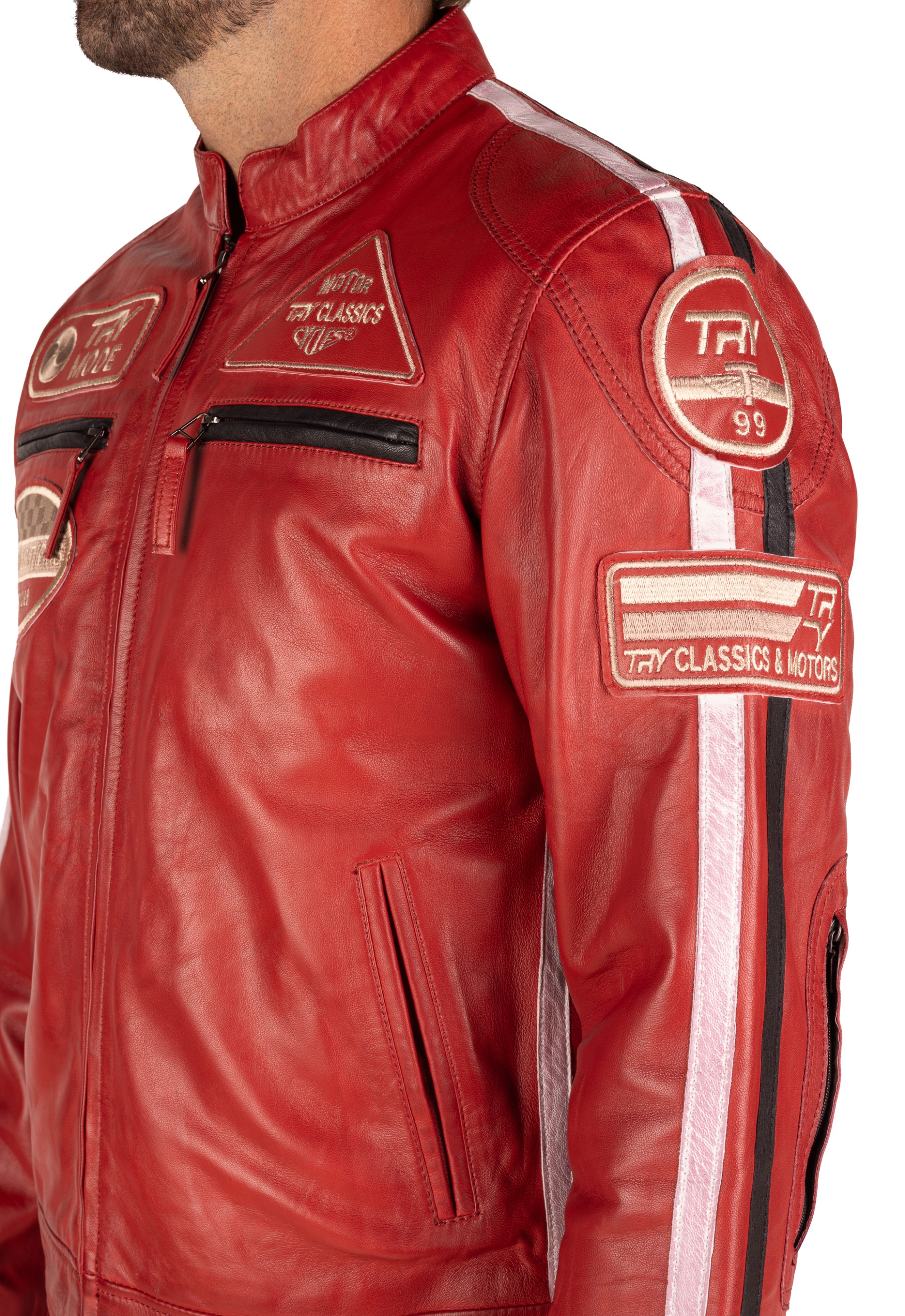 Blusão pele Racer Classic