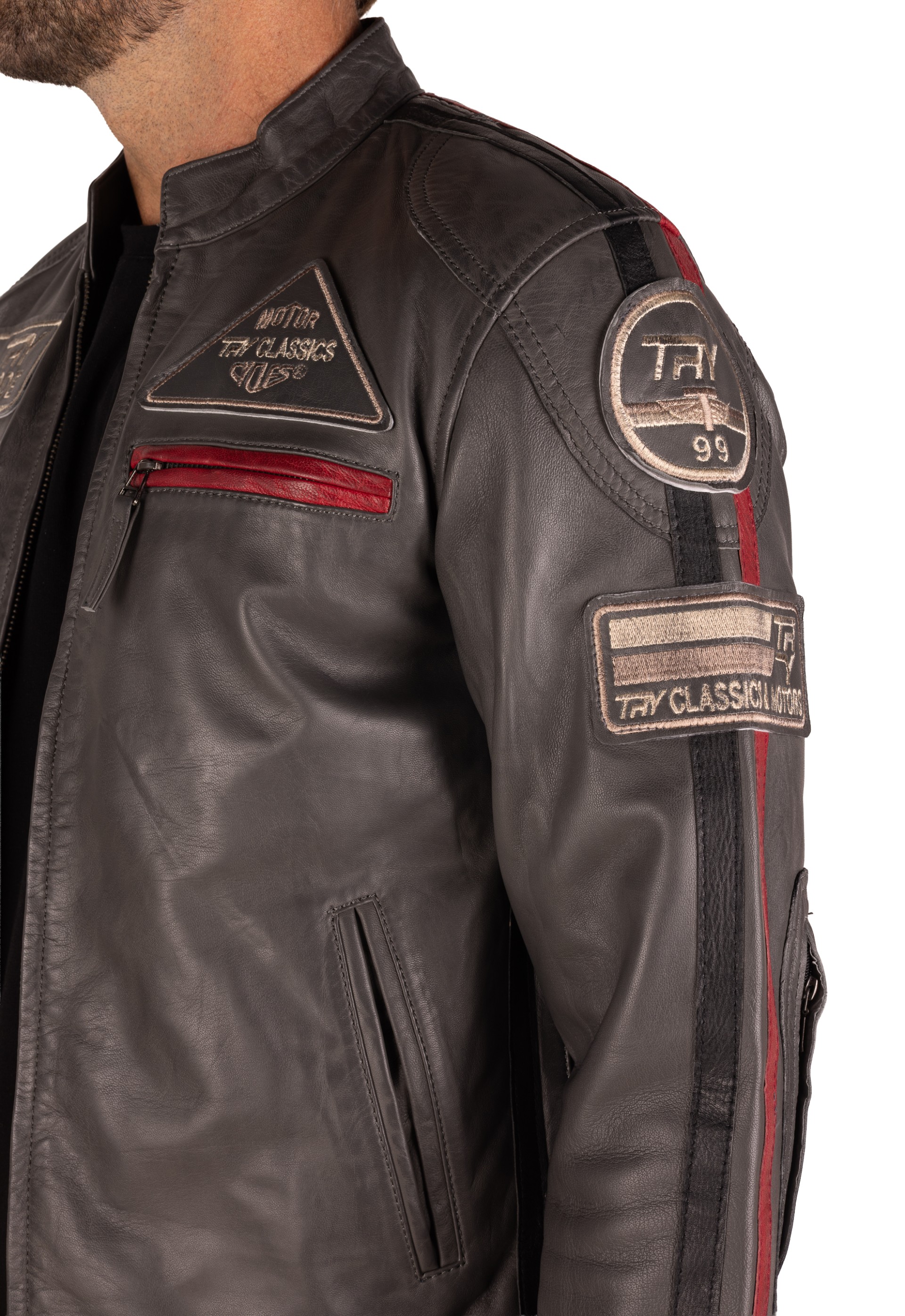 Blusão pele Racer Classic