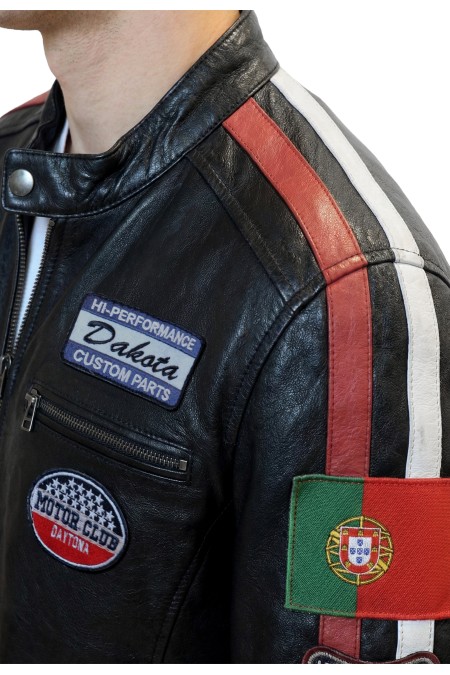Blusão em pele Maverick Blusão em pele Maverick