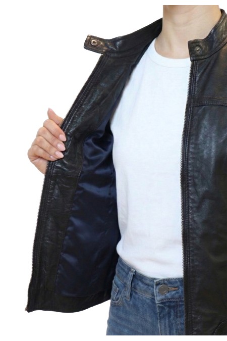 Blus�o em pele Adriana