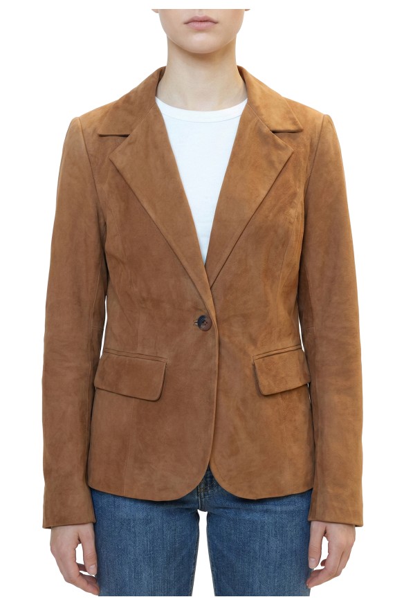 Blazer em Pele Florence