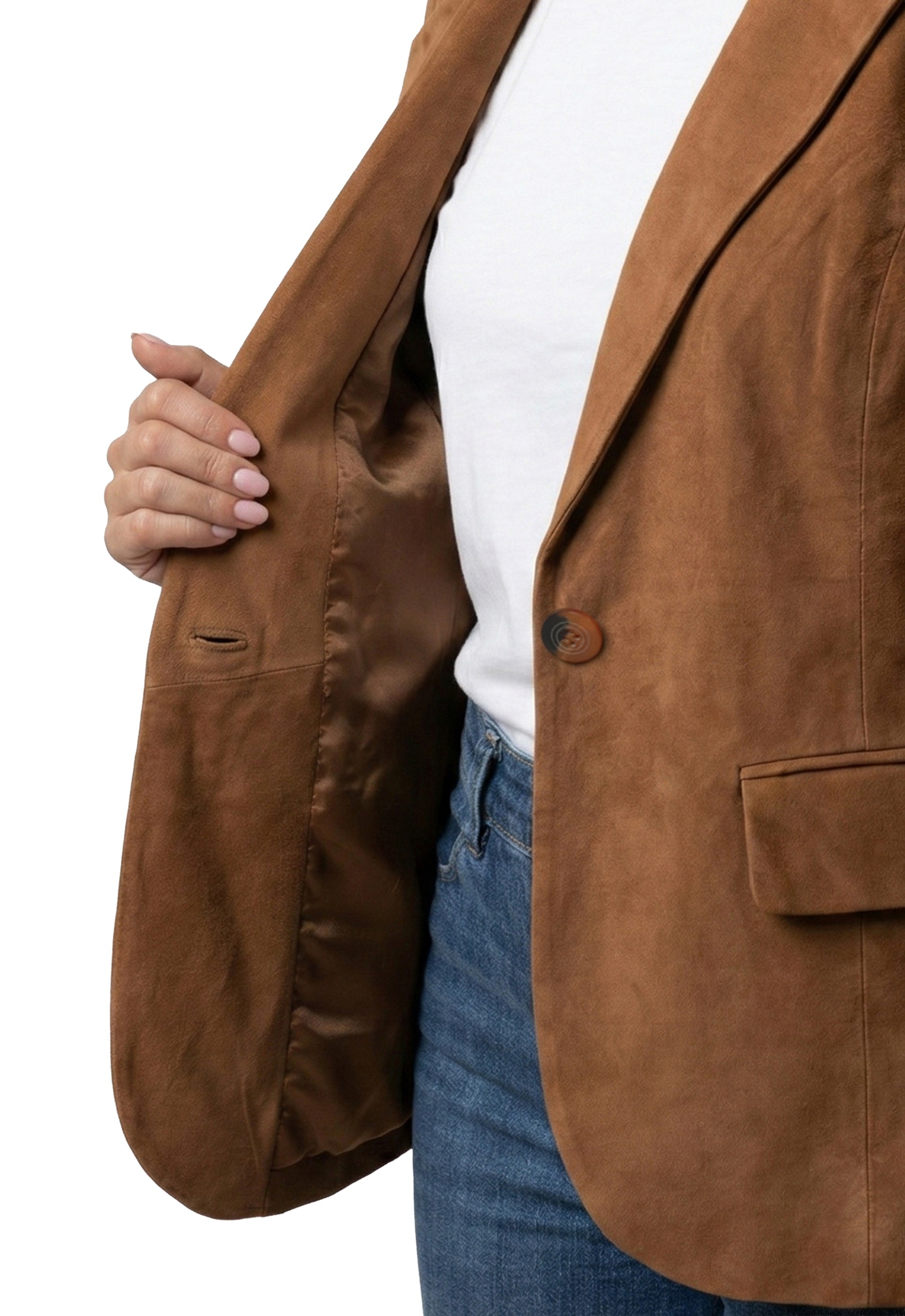 Blazer em Pele Florence