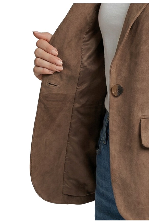 Blazer em Pele Florence