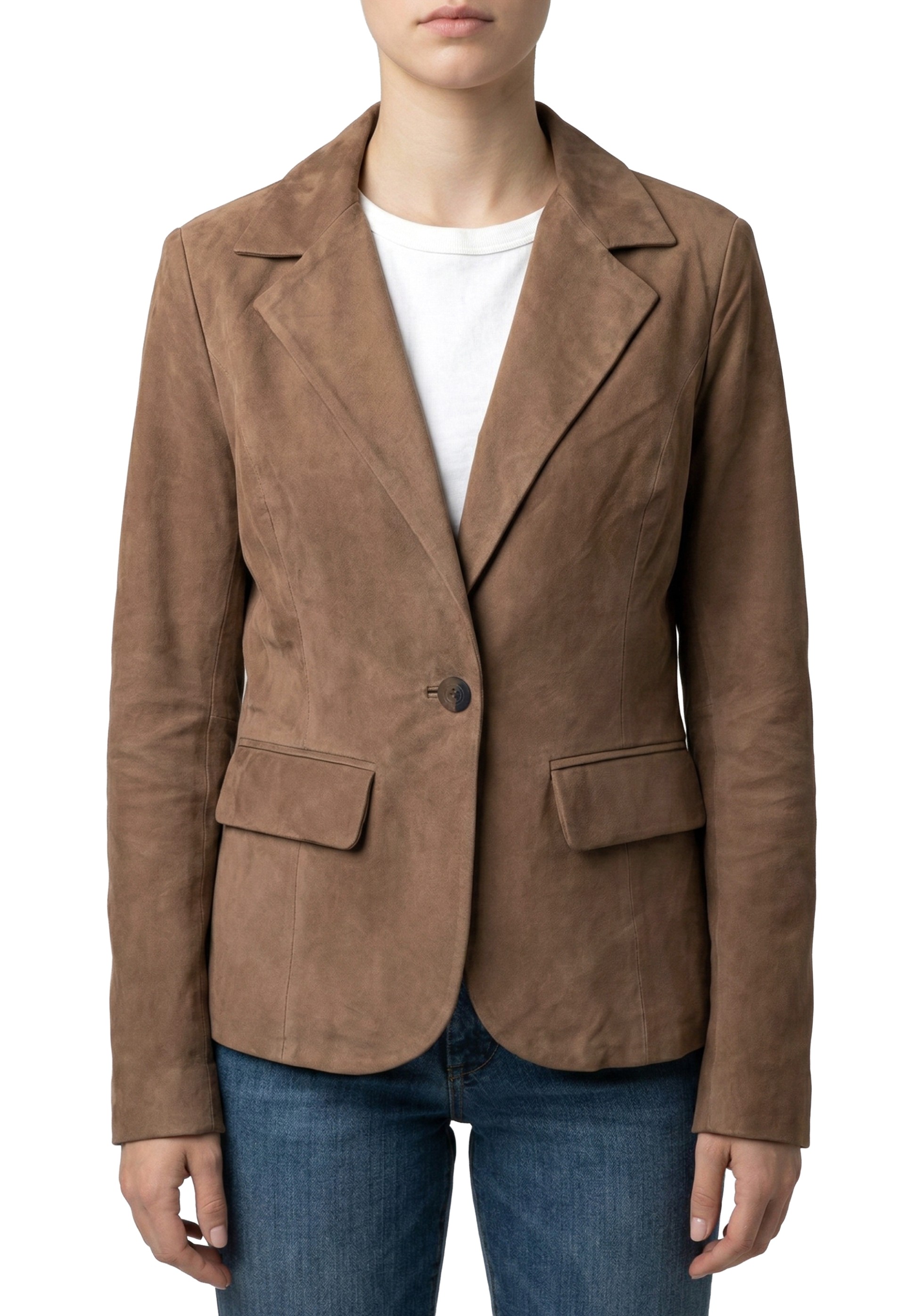 Blazer em Pele Florence